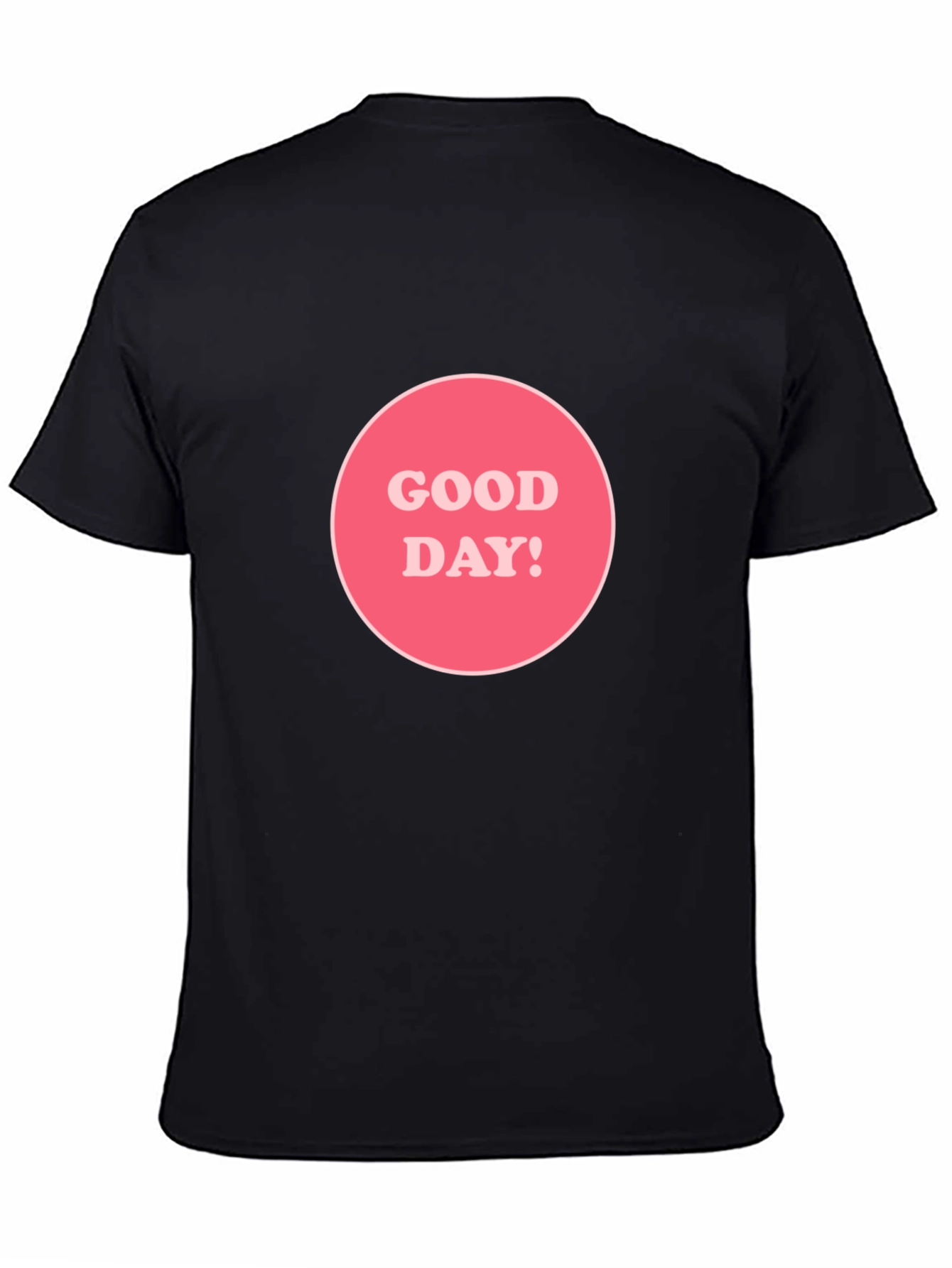 Black Good Day! Graphic Tee - Black Unisex T-Shirt view 4