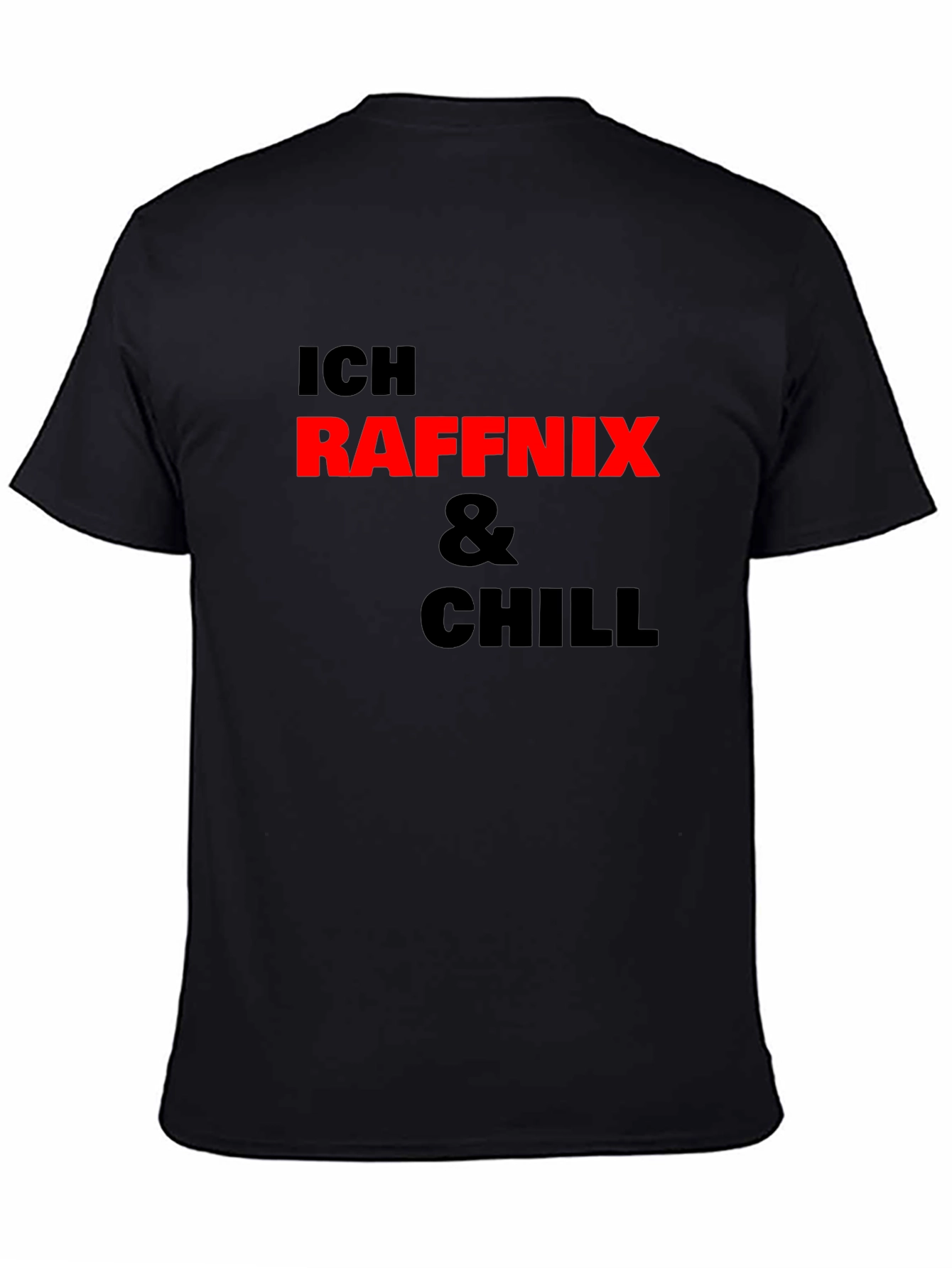 Black Ich Raffnix & Chill Black T-Shirt view 4