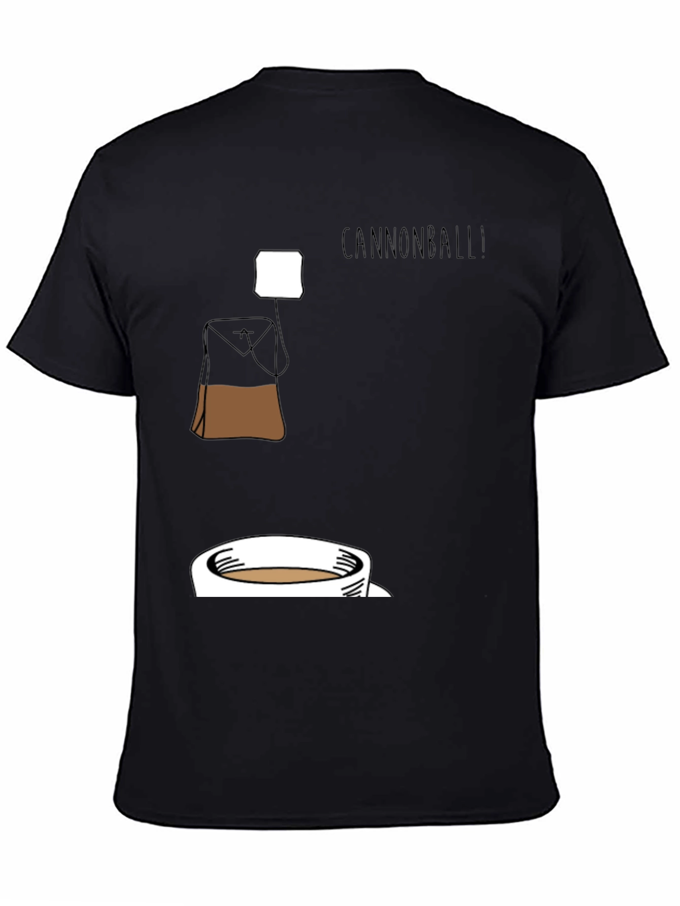 Black Cannonball Tea T-Shirt - Brewtiful Design! view 4