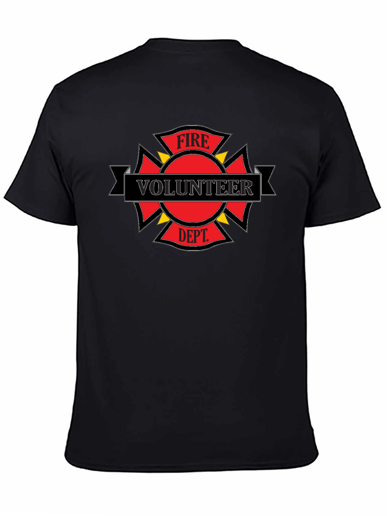 Black Volunteer Fire Dept. T-Shirt view 4