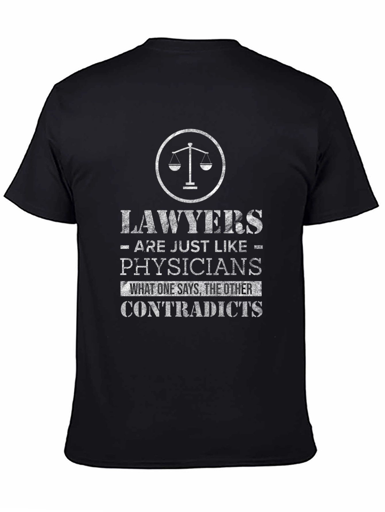 Lawyers vs Physicians Graphic Tee - Funny T-Shirt - 4