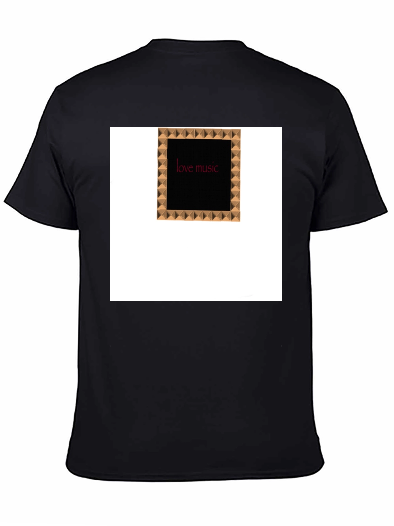 Black Love Music Tee - Black T-Shirt view 4
