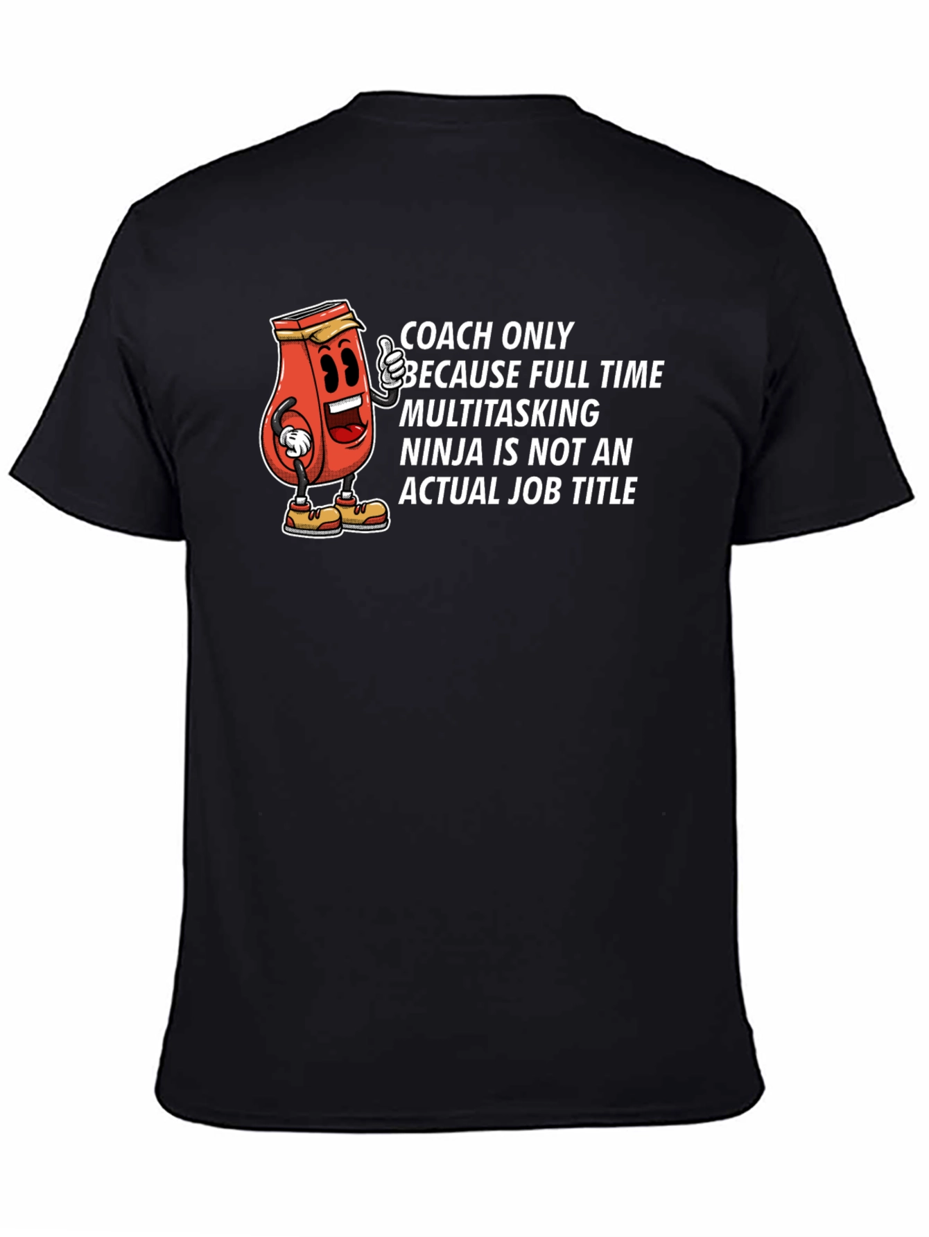 Black Coach Multitasking Ninja T-Shirt view 4