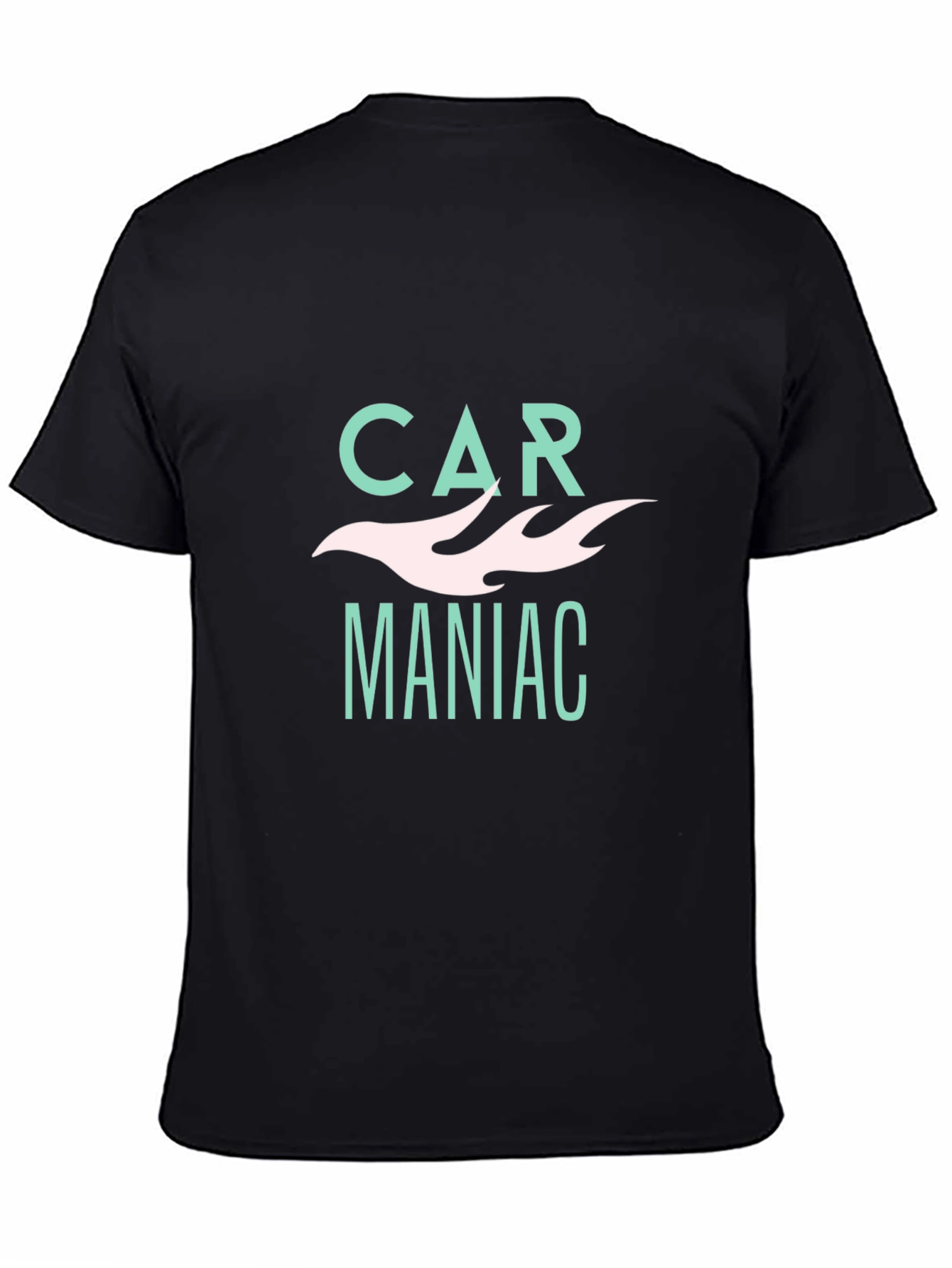 Black Car Maniac Graphic Tee - Black, Cotton Blend, Retro Design view 4