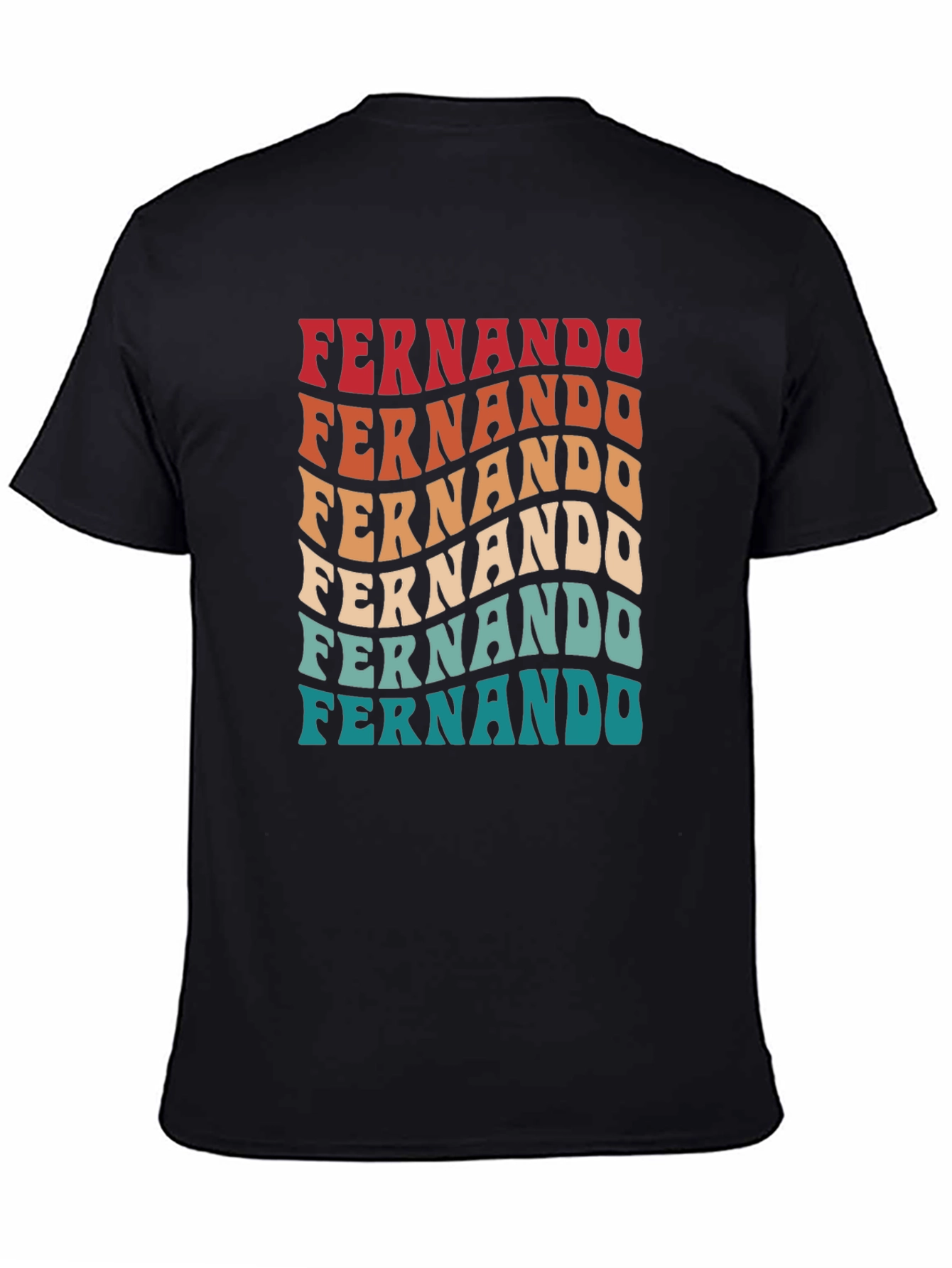 Fernando Retro Wavy Text T-Shirt - 4
