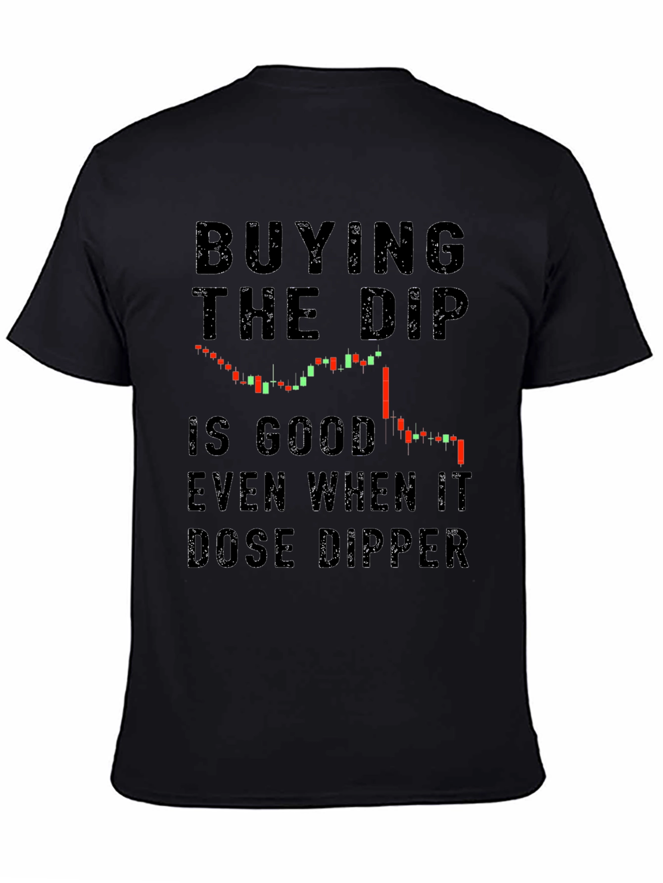 Black Buy the Dip Black T-Shirt view 4