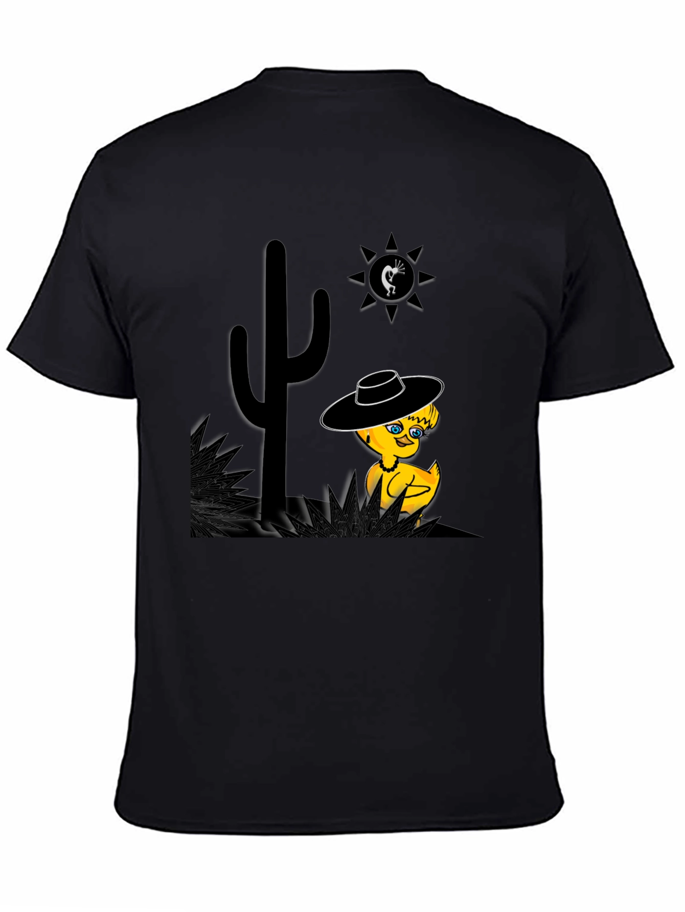 Black Desert Duck T-Shirt - Whimsical Western Tee view 4