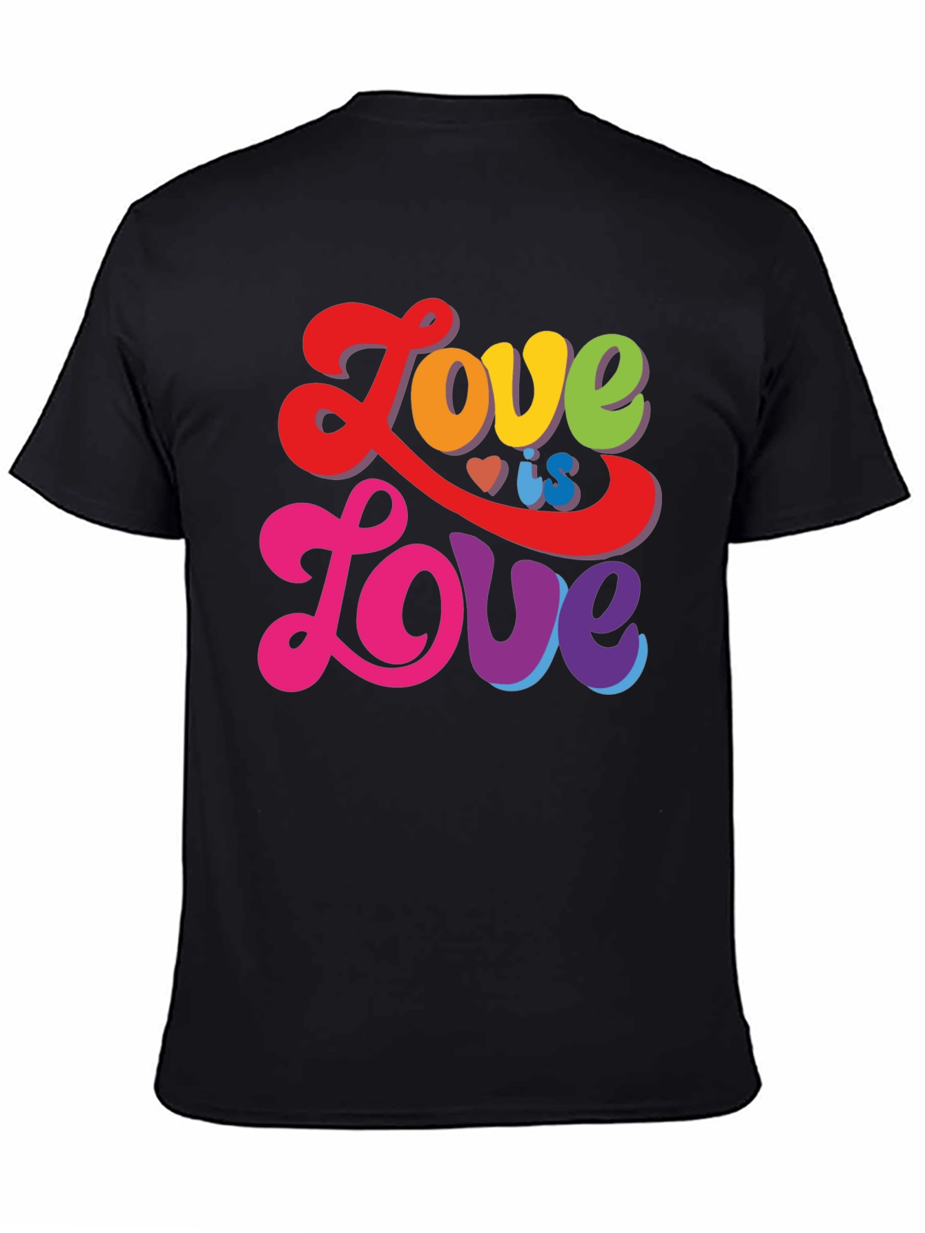 Black Love is Love Rainbow Graphic Tee view 4