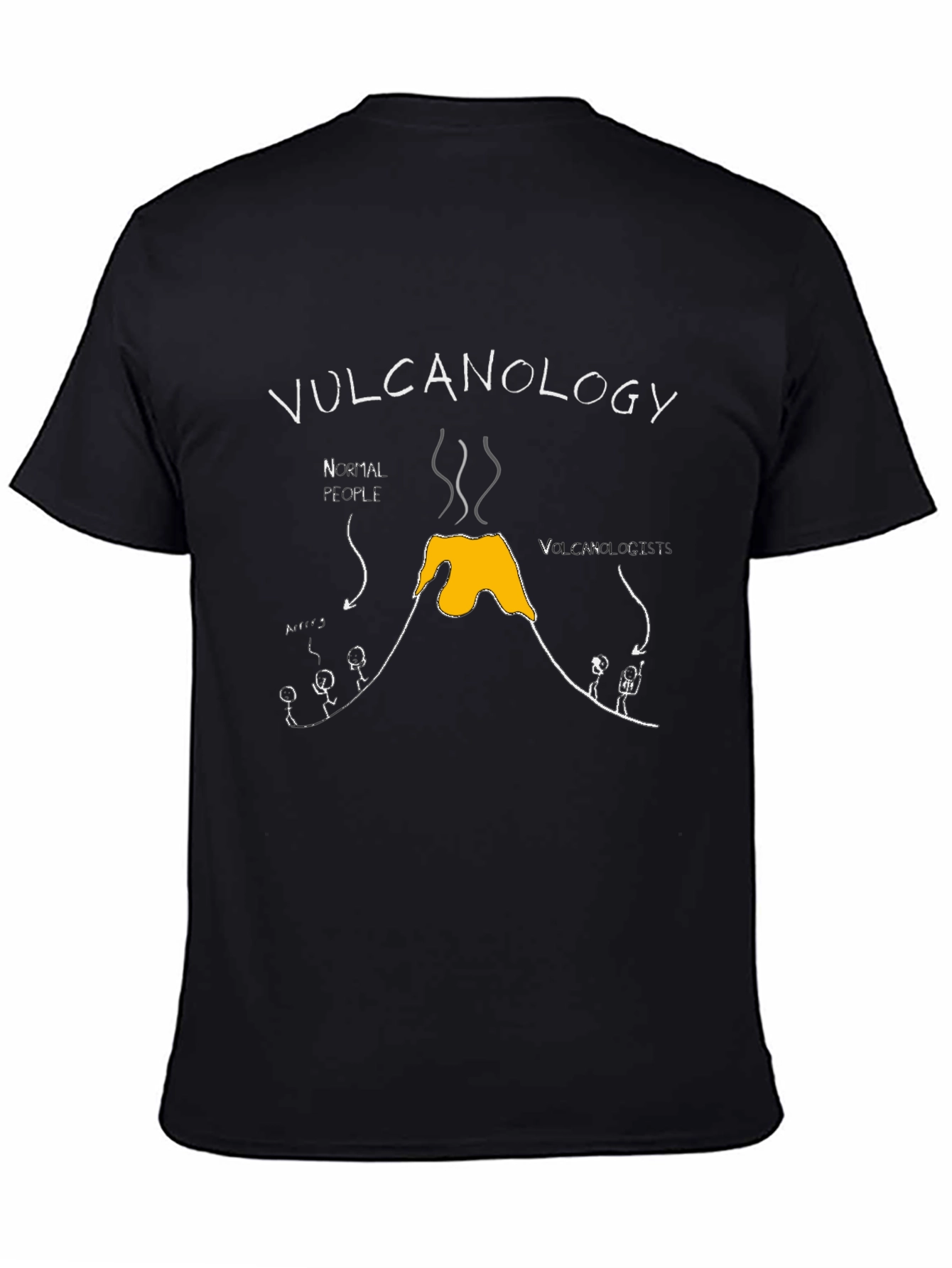 Black Vulcanology T-Shirt - Funny Science Tee view 4
