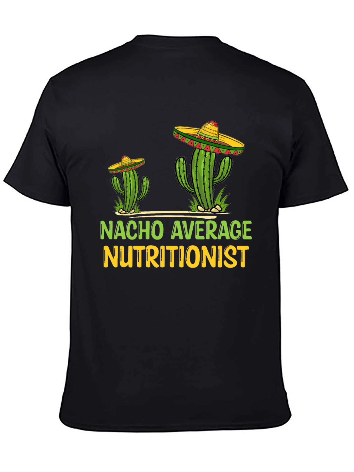 Black Nacho Average Nutritionist Graphic Tee view 4