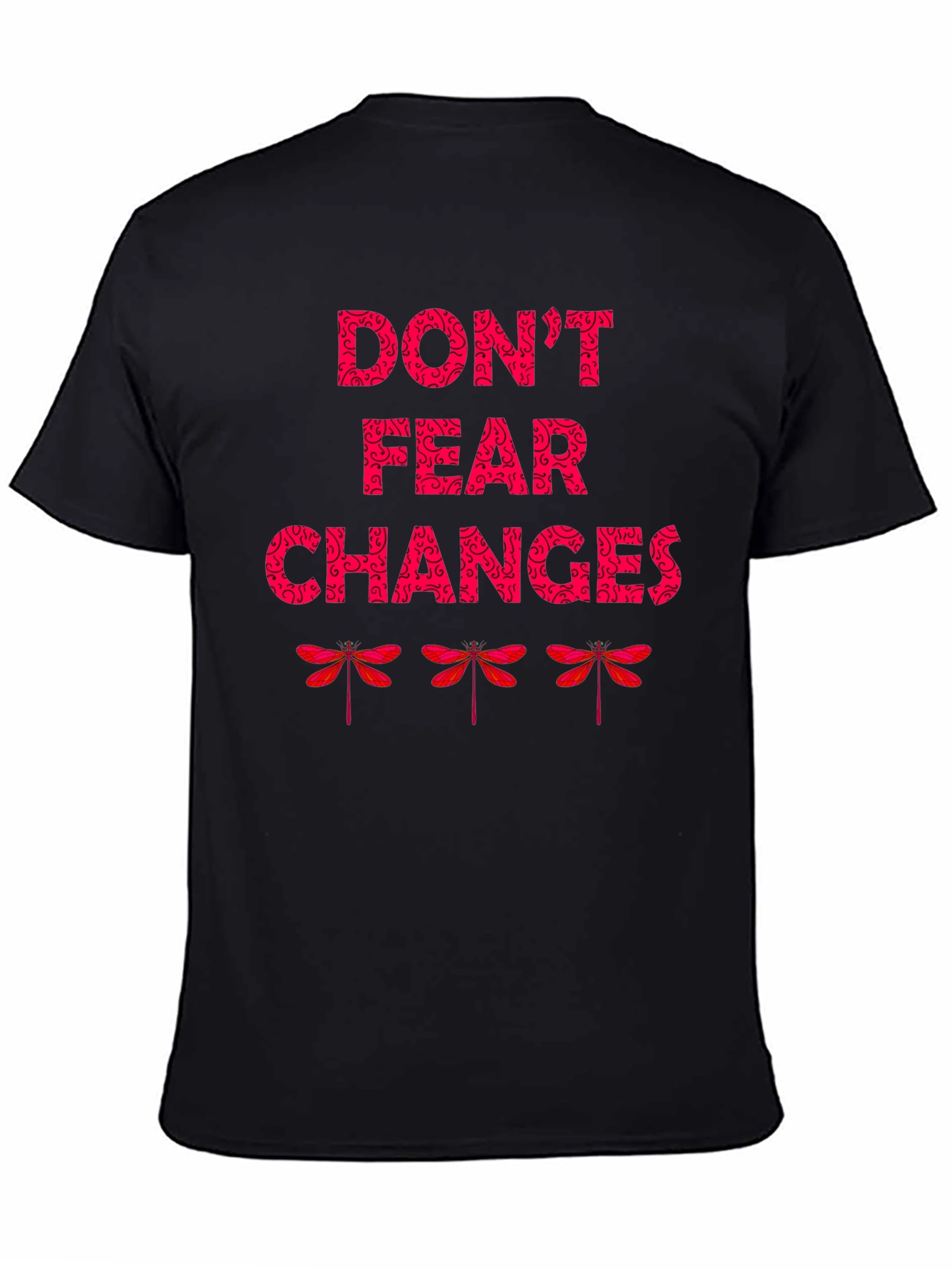 Black Don't Fear Changes Graphic T-Shirt view 4