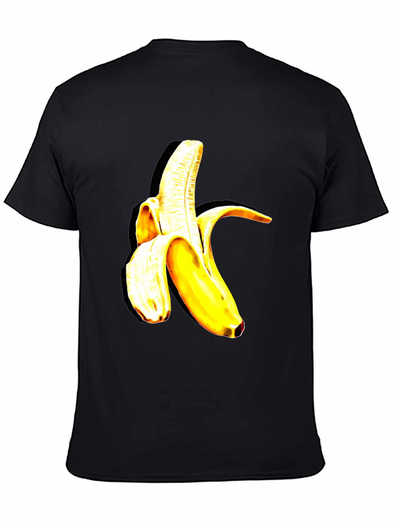 Black Banana Graphic Tee - Trendy Fruit Design view 4