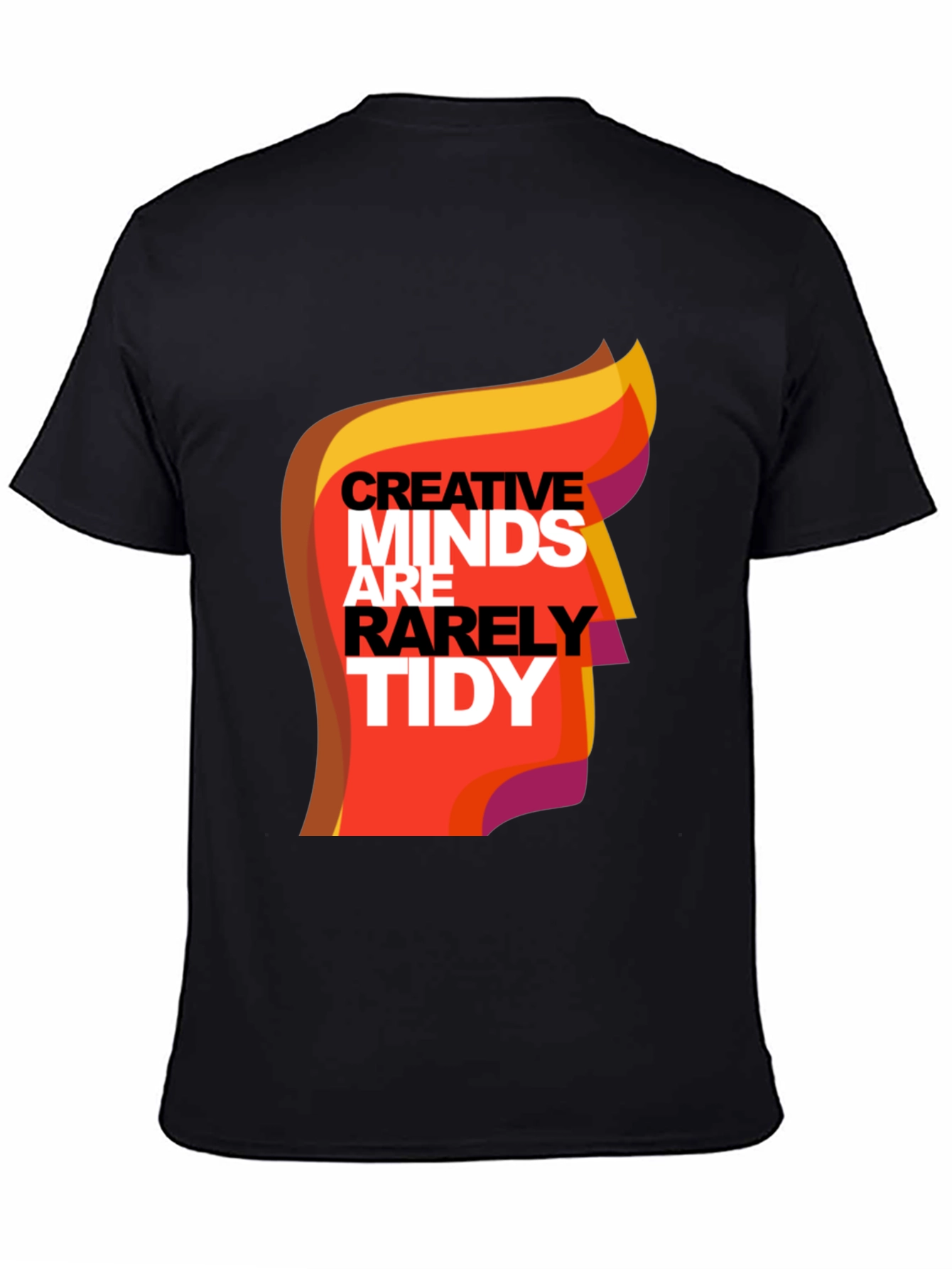 Black Creative Minds Graphic Tee - Unisex Black T-Shirt view 4