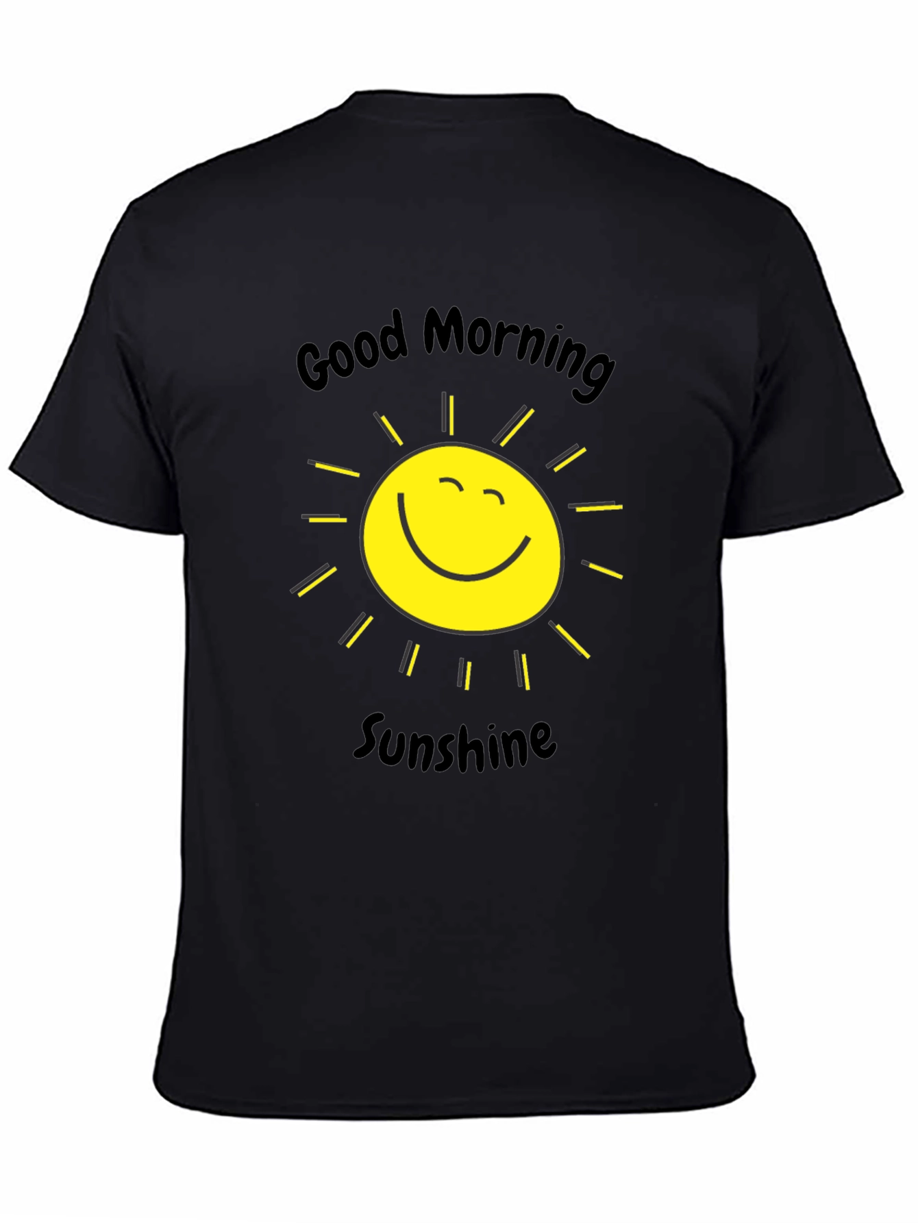 Black Good Morning Sunshine Graphic Tee view 4
