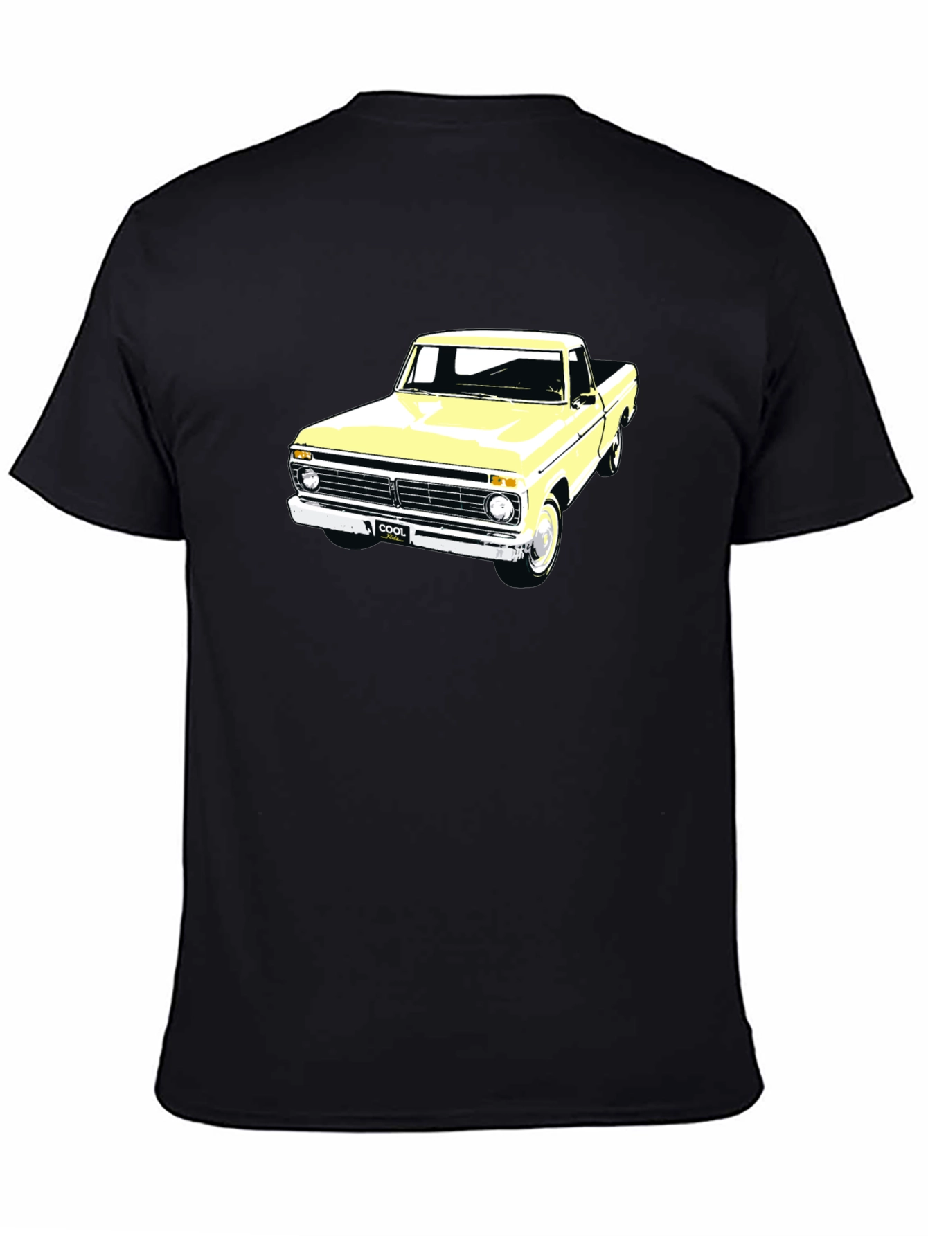 Black Classic Truck Graphic Tee - Cool Vintage Style view 4