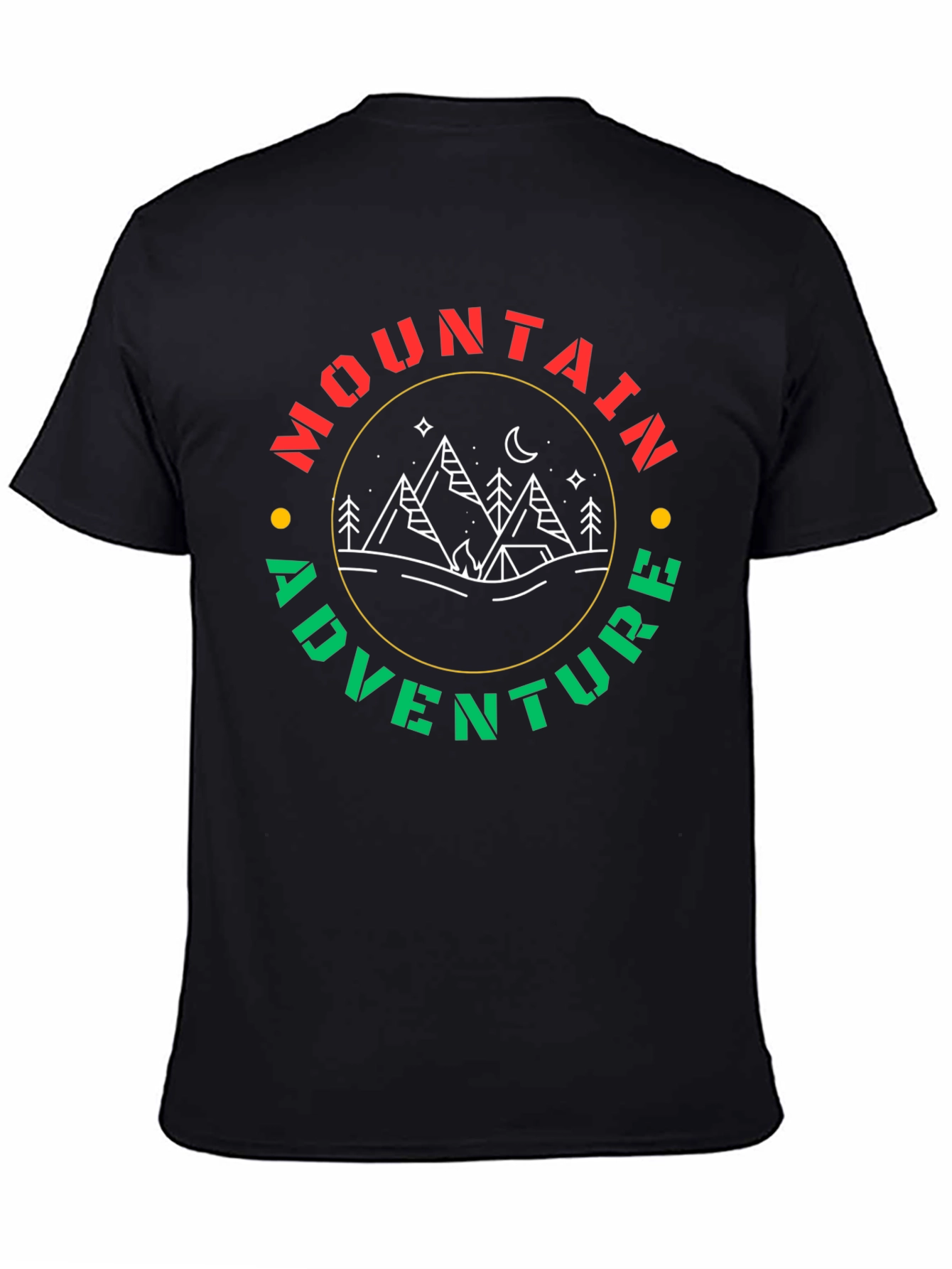 Black Mountain Adventure Graphic Tee - Black view 4