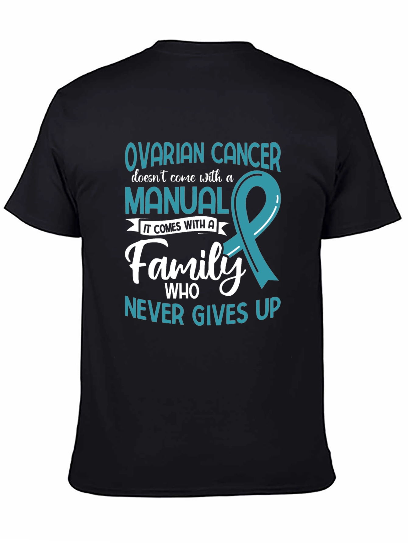 Ovarian Cancer Awareness T-Shirt - Family Support Tee - 4