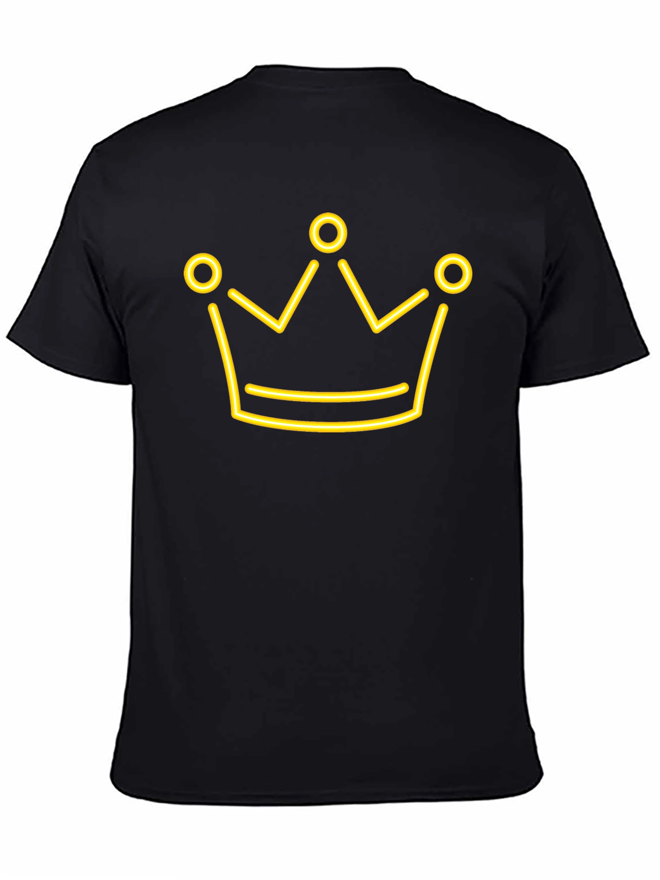 Black Neon Crown Graphic Tee - Black view 4