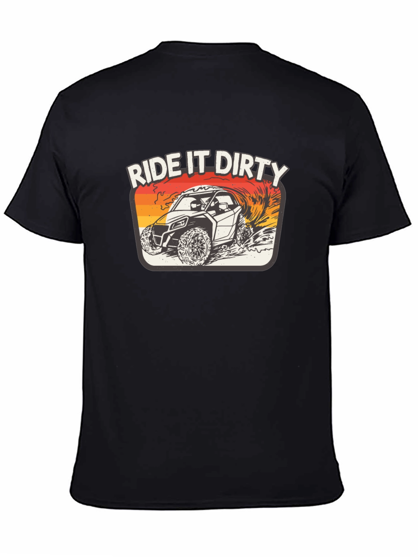 Black Ride It Dirty T-Shirt - Off Road Adventure view 4