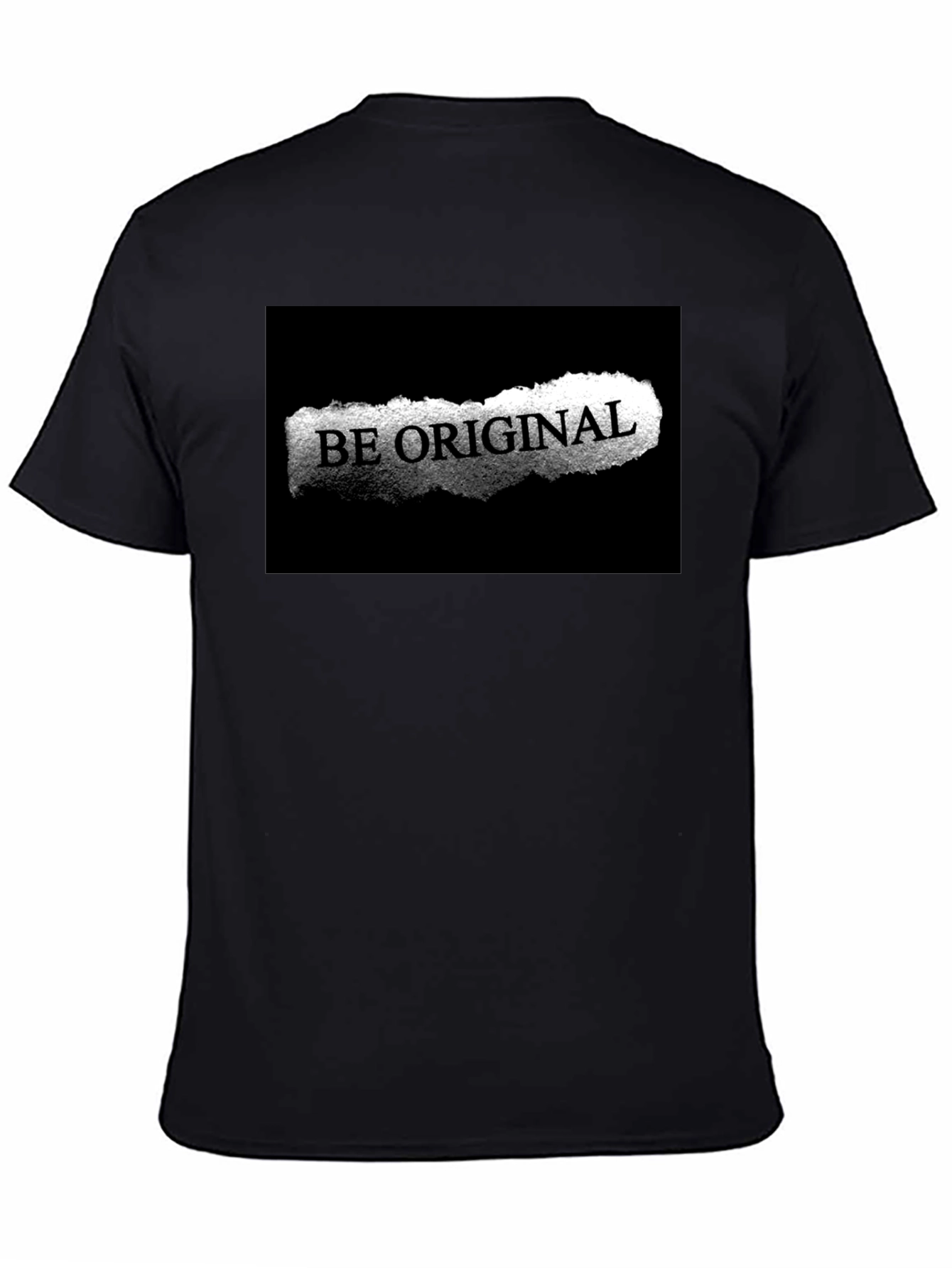 Black Be Original Black Graphic Tee view 4