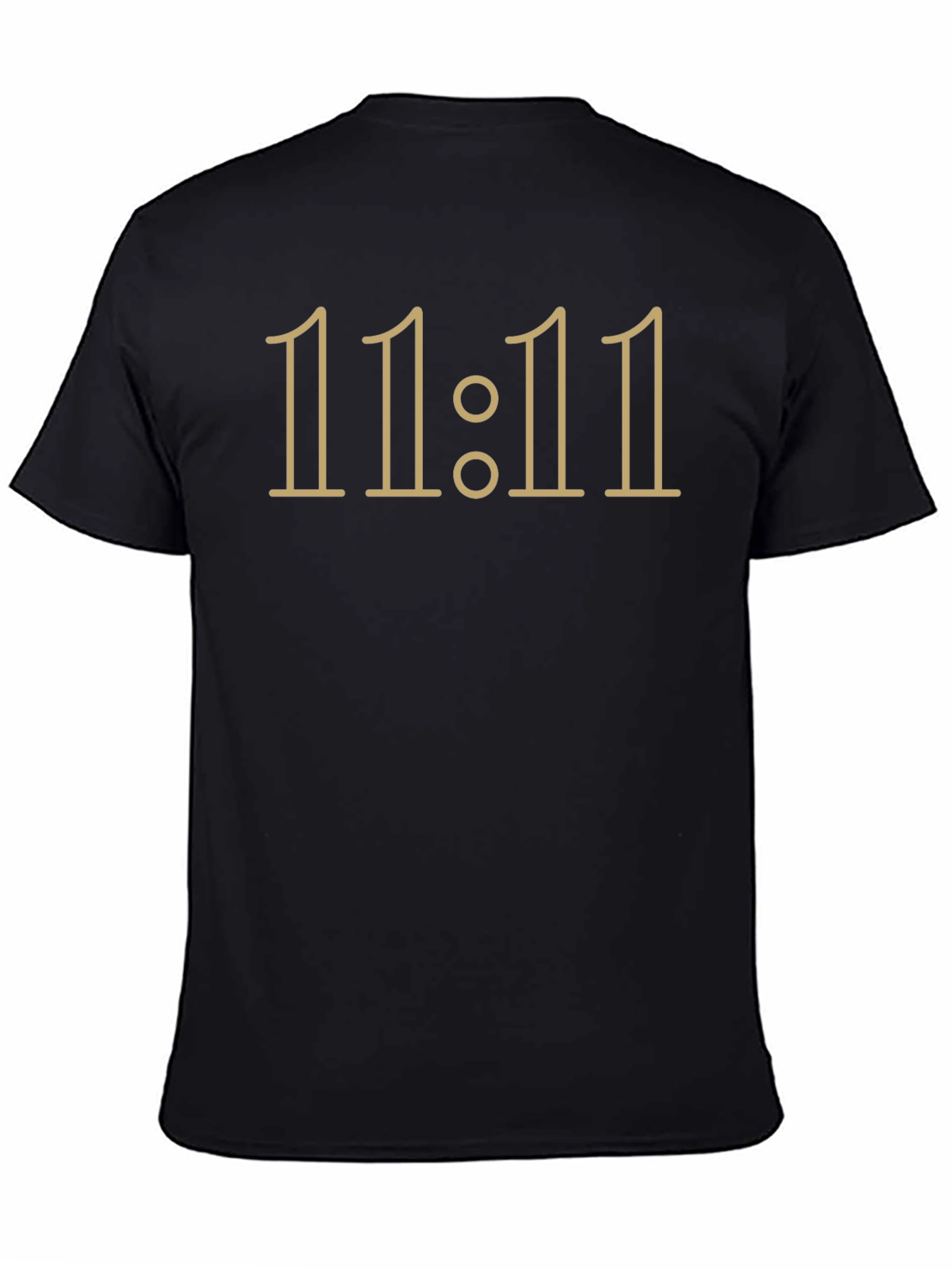 Black 11:11 Graphic Tee - Black Casual T-Shirt view 4