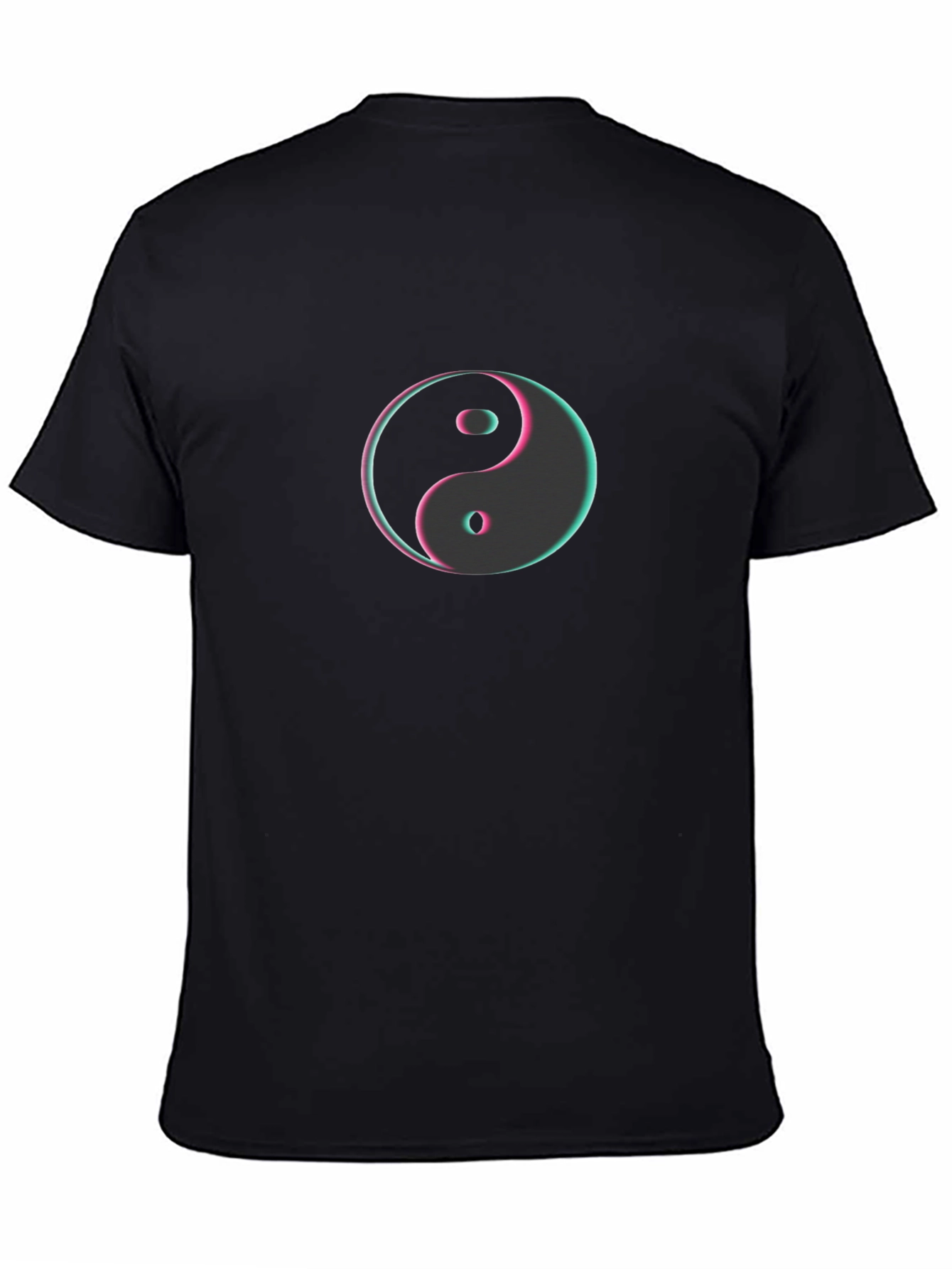Black Yin Yang Graphic Tee - Stylish Comfort view 4