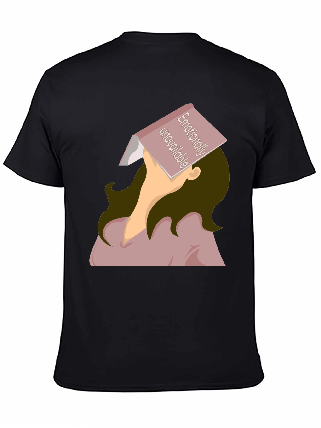 Black Emotionally Unavailable Graphic Tee view 4