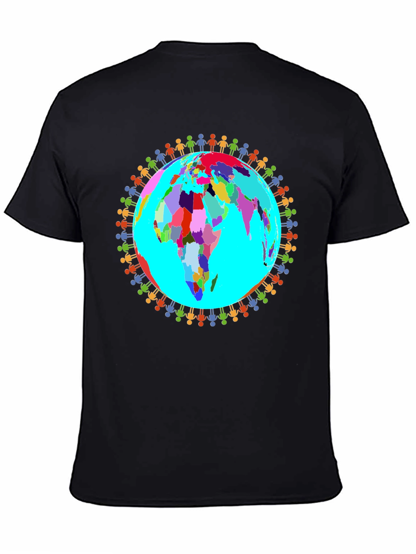 Black Unity Earth T-Shirt view 4