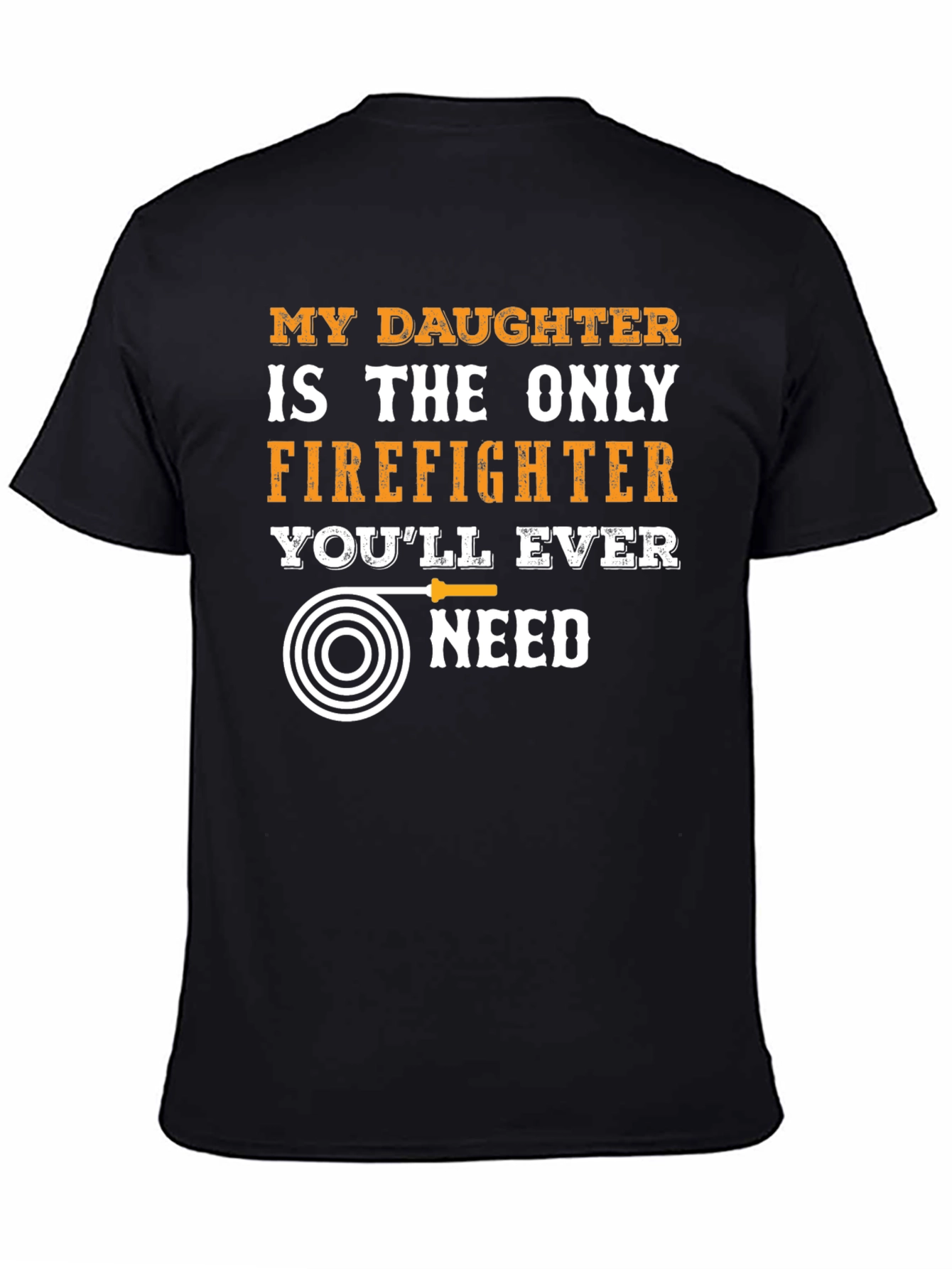 Black Firefighter's Daughter T-Shirt - Heroic Pride Tee view 4