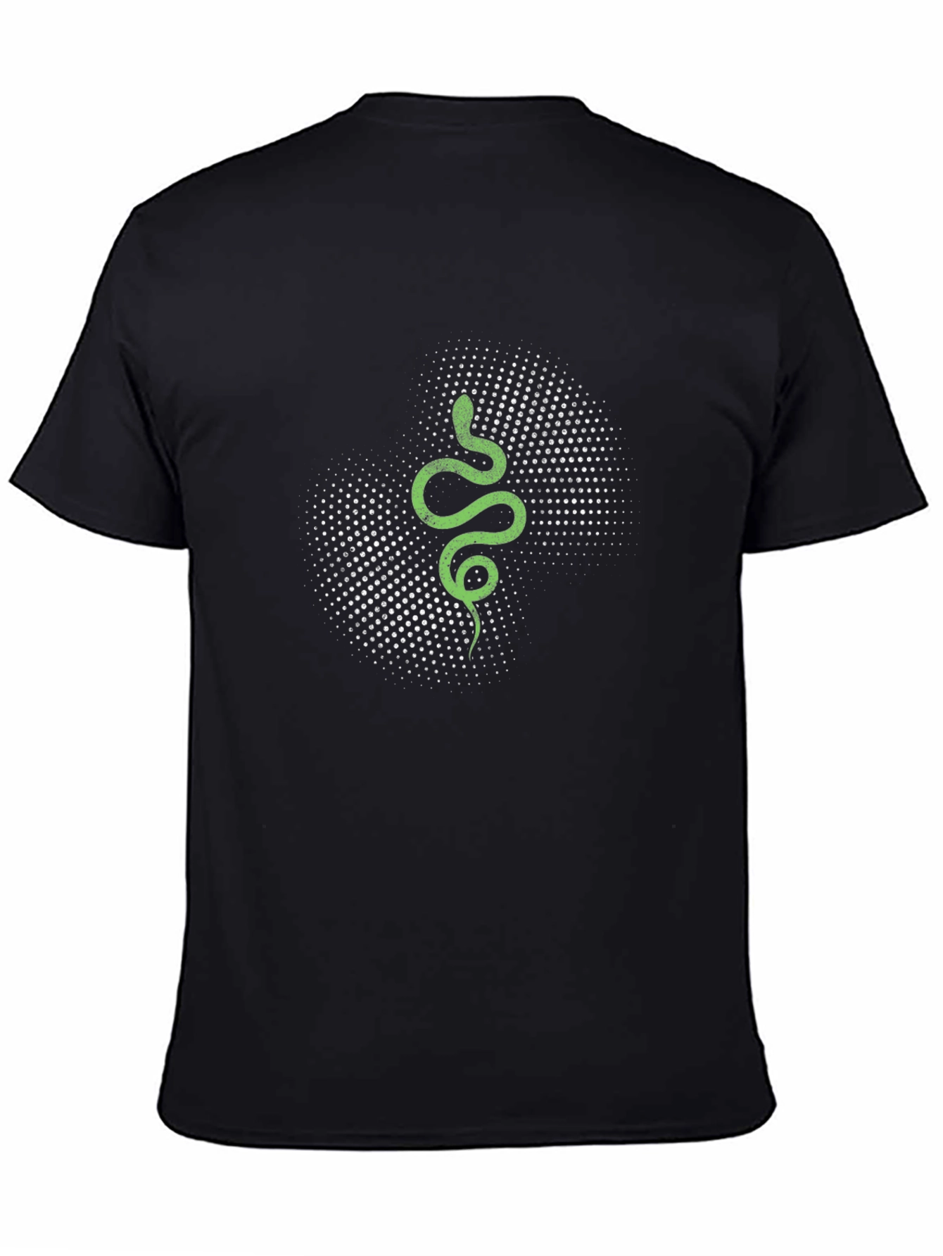 Black Snake Graphic Tee - Modern Black T-Shirt view 4