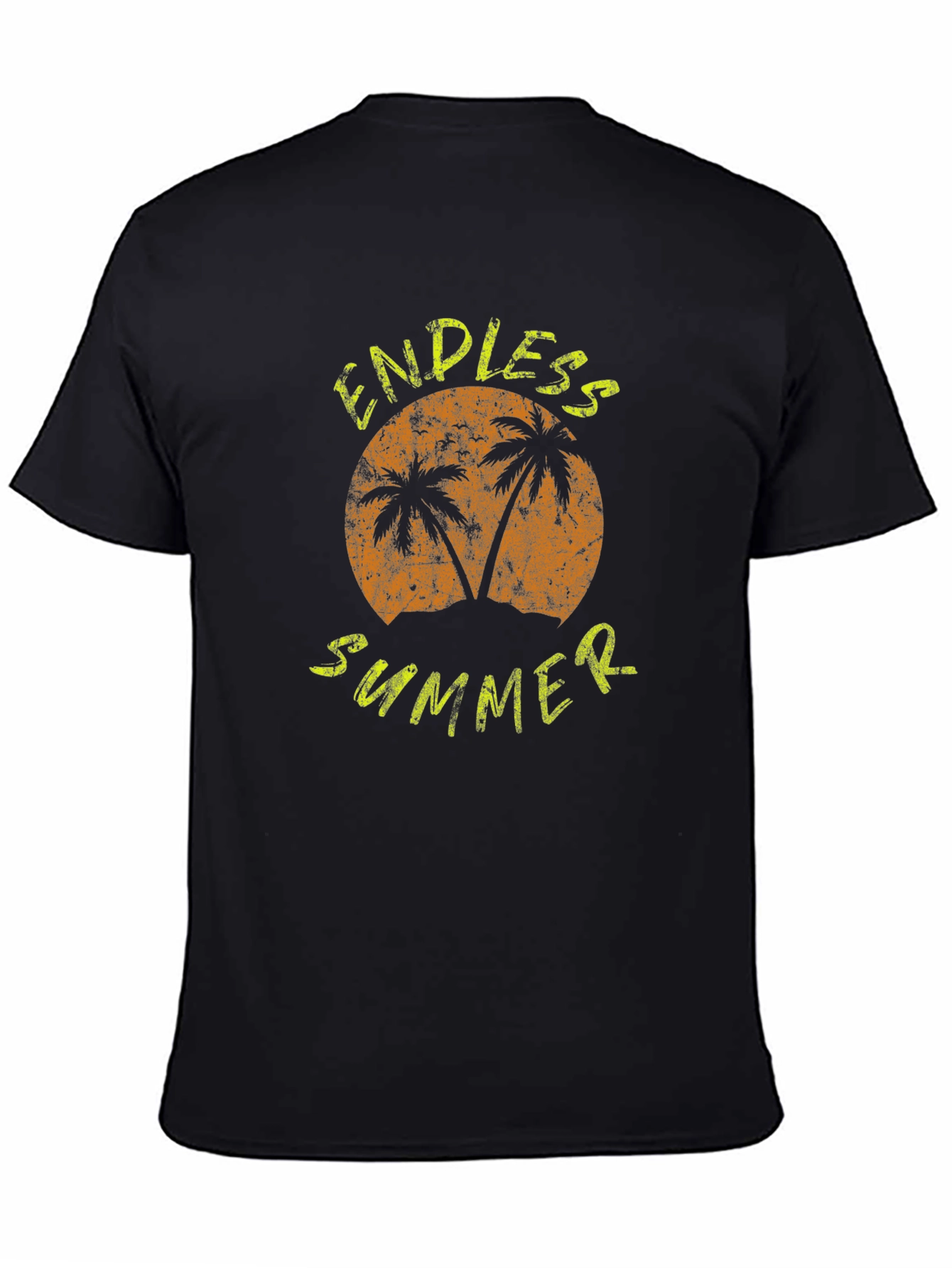 Black Endless Summer Graphic Print Black T-Shirt view 4