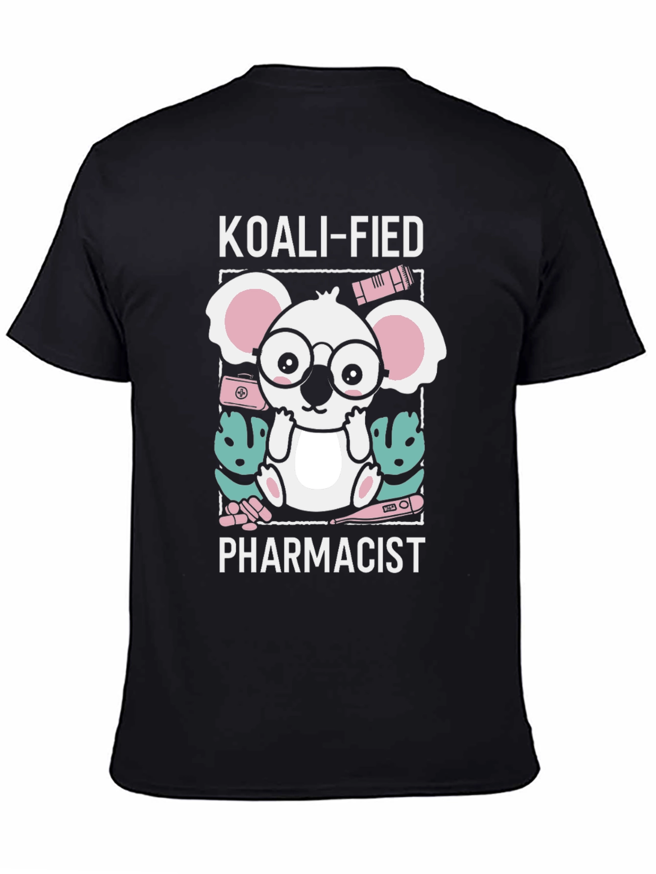 Black Koali-fied Pharmacist T-Shirt view 4