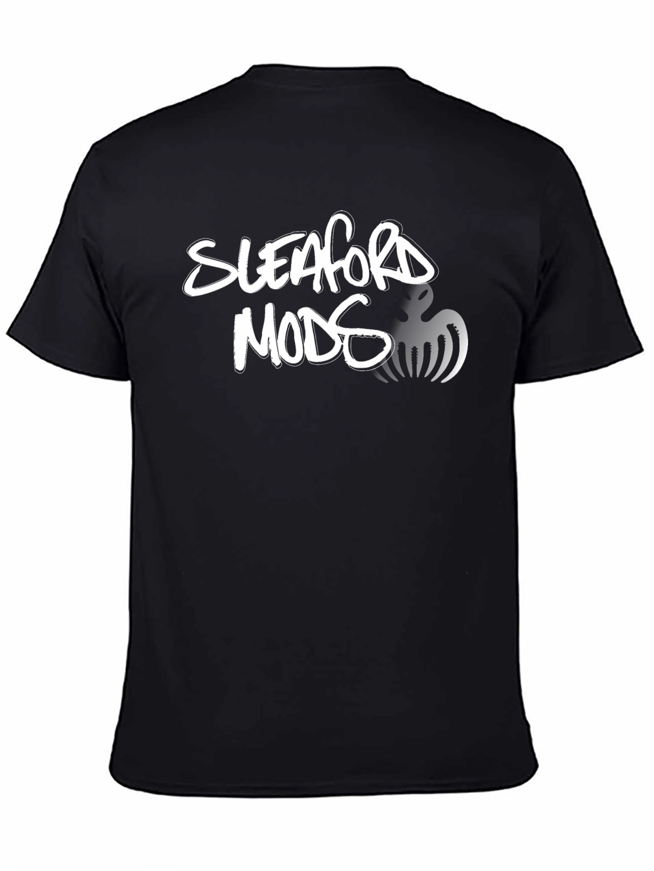 Black Sleaford Mods Black Graphic T-Shirt view 4