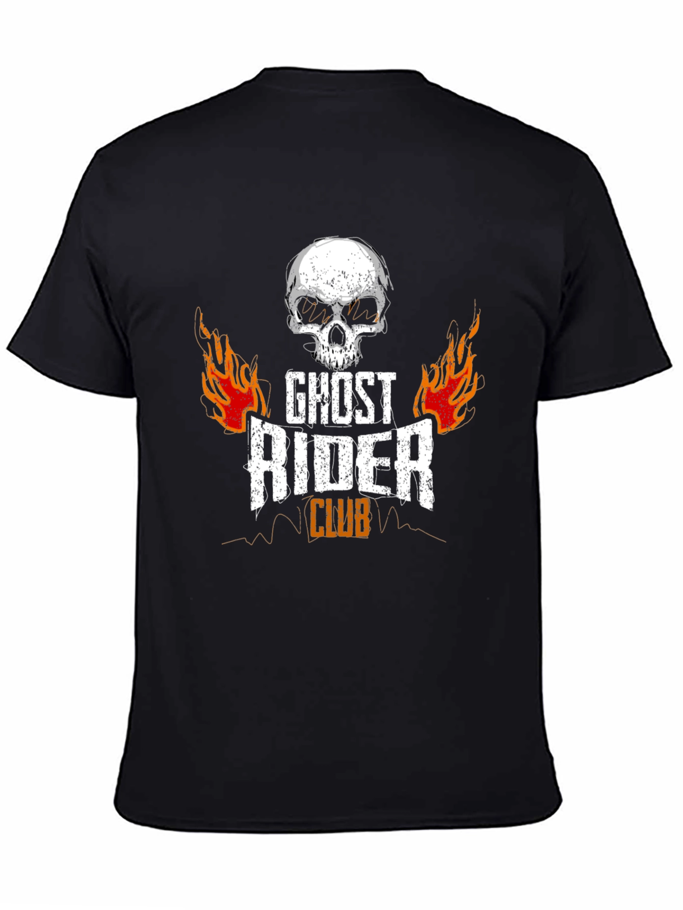 Black Ghost Rider Club Black T-Shirt view 4