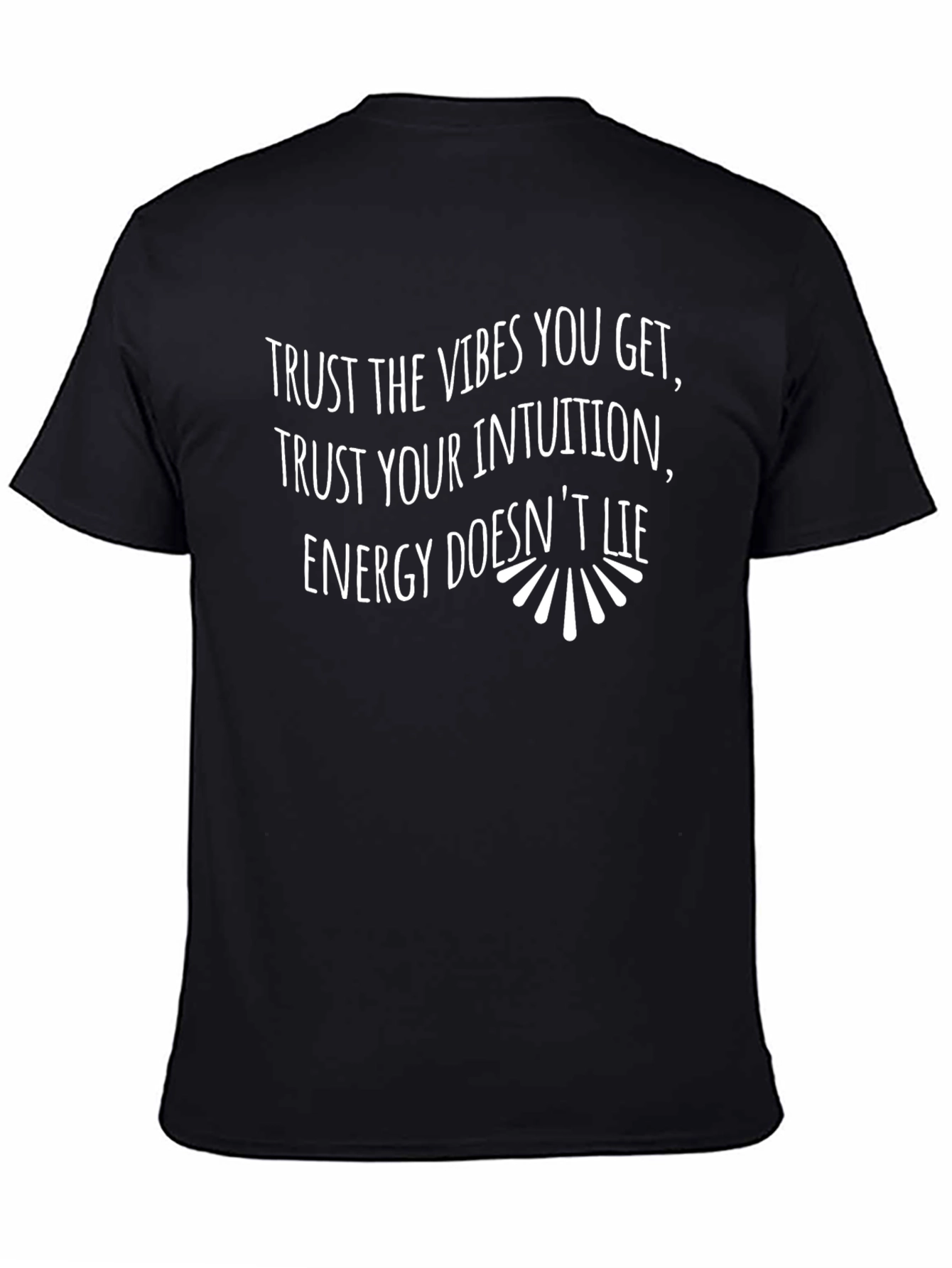Black Trust Your Intuition Graphic T-Shirt view 4