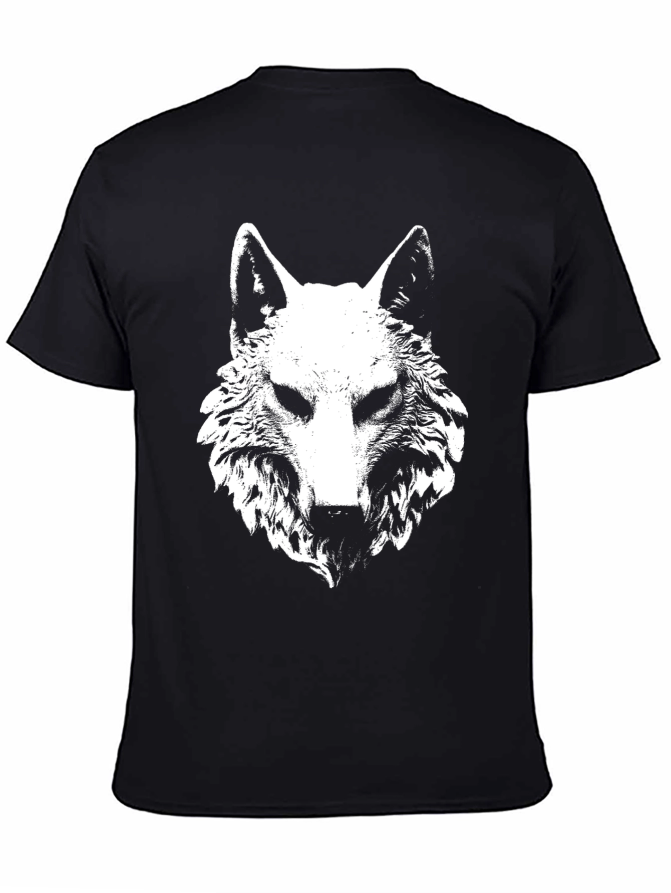 Black Black Wolf Graphic T-Shirt view 4
