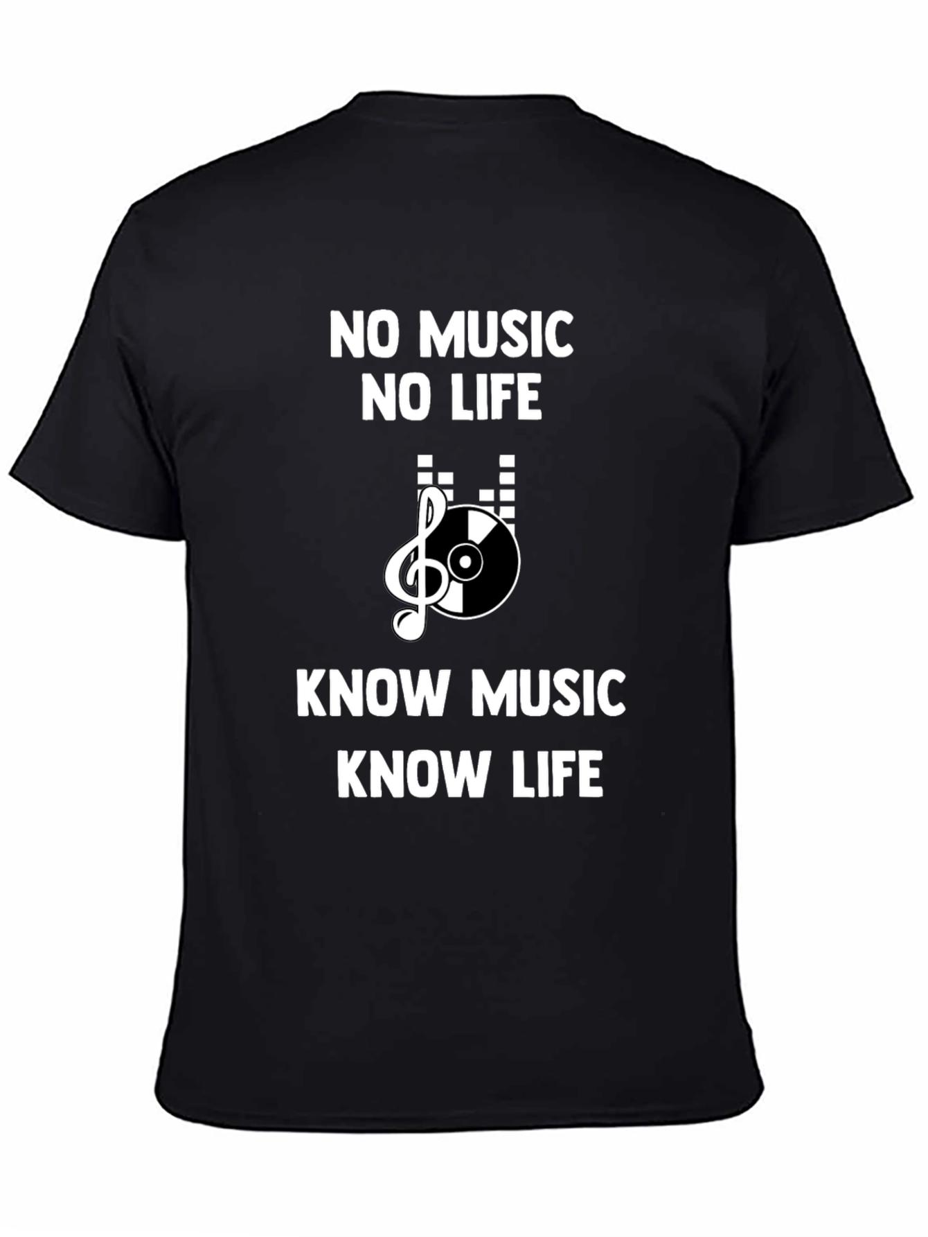 Black Music Lover's Graphic Tee: Know Music, Know Life view 4
