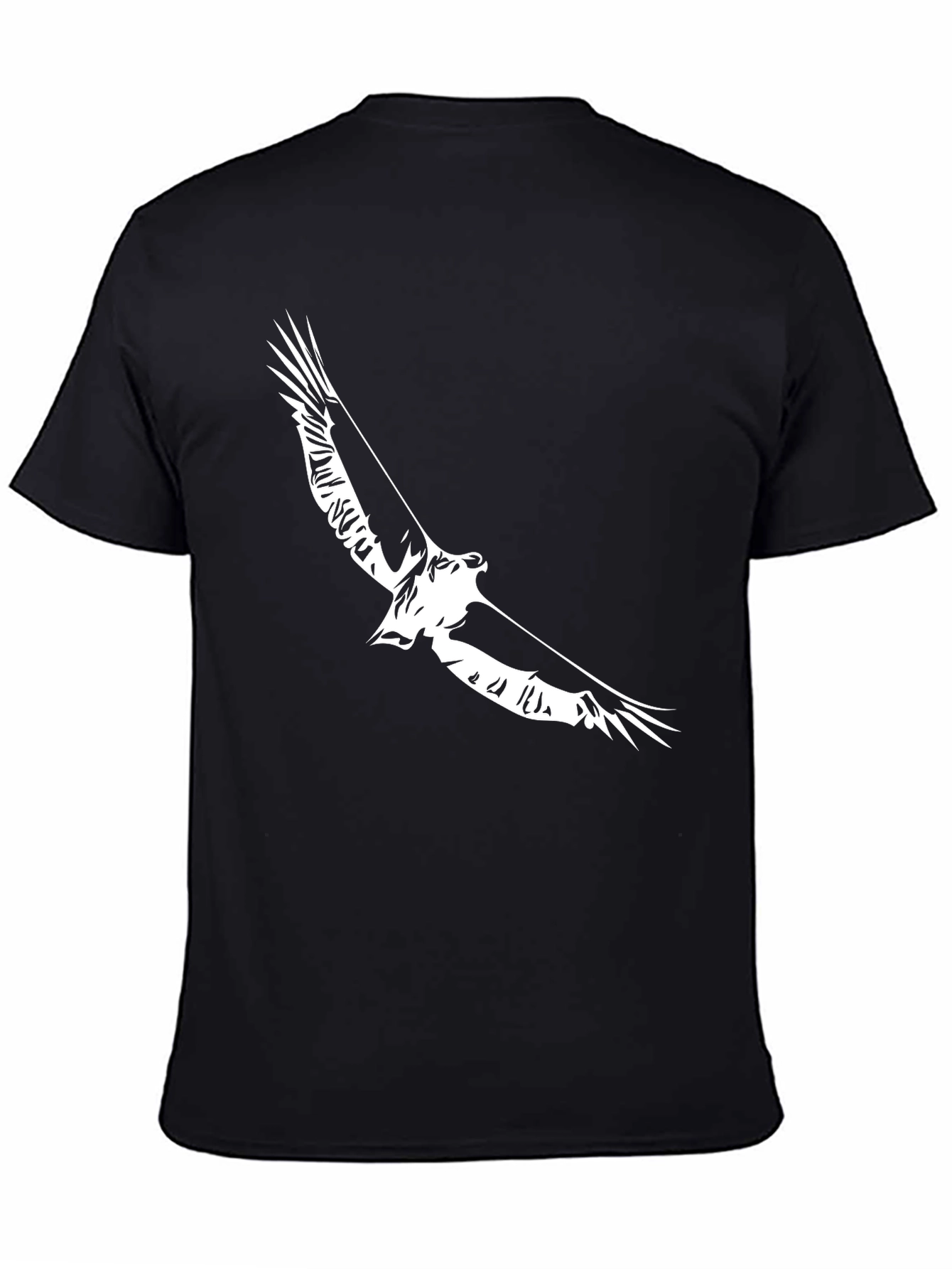 Black Black Eagle Graphic Tee - Stylish Men's T-Shirt view 4
