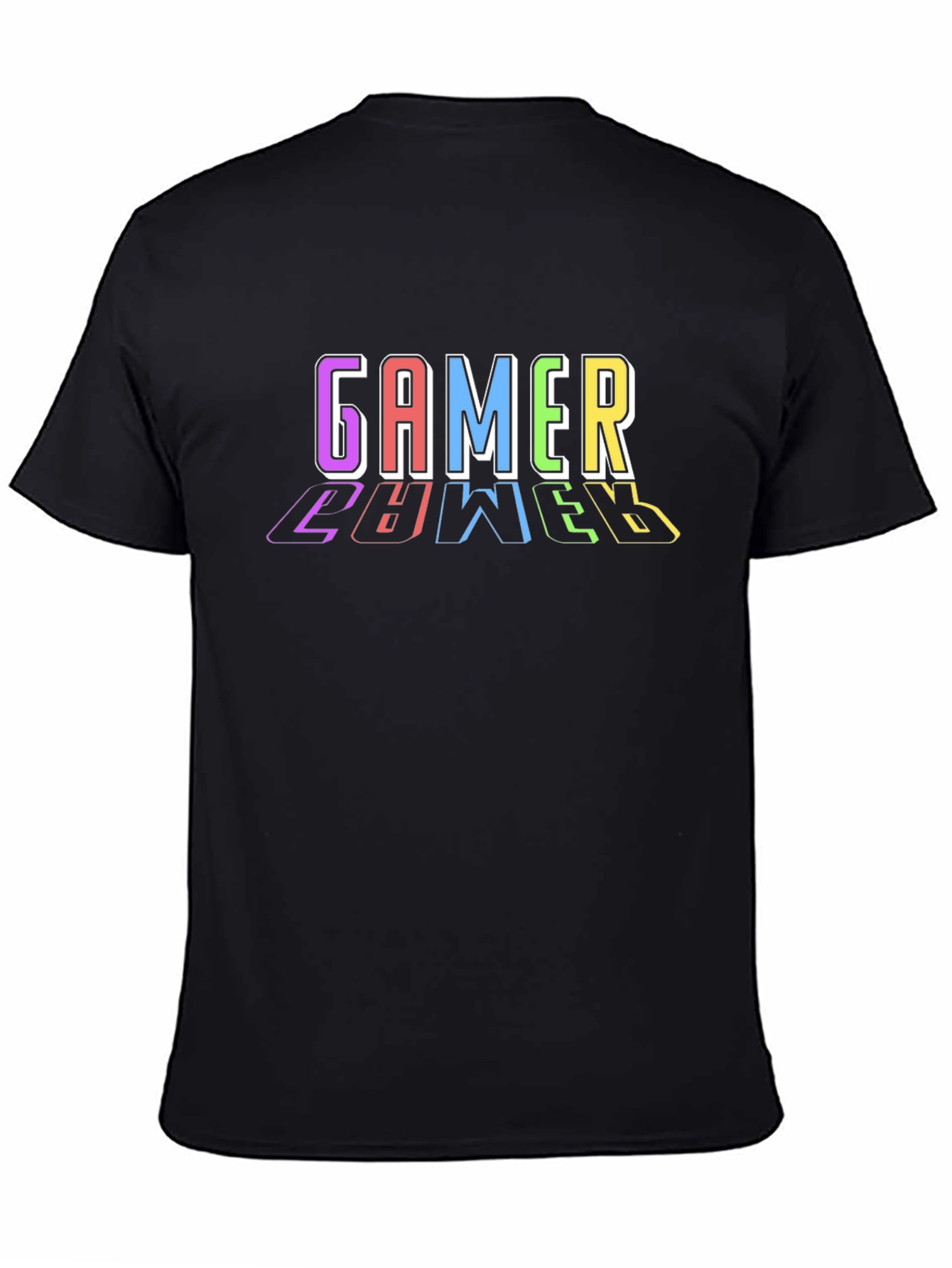 Black Gamer Level T-Shirt view 4