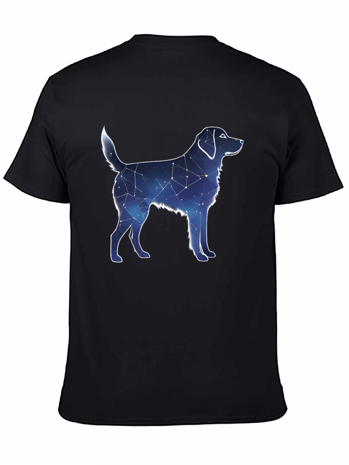 Black Constellation Dog Graphic Tee - Black view 4