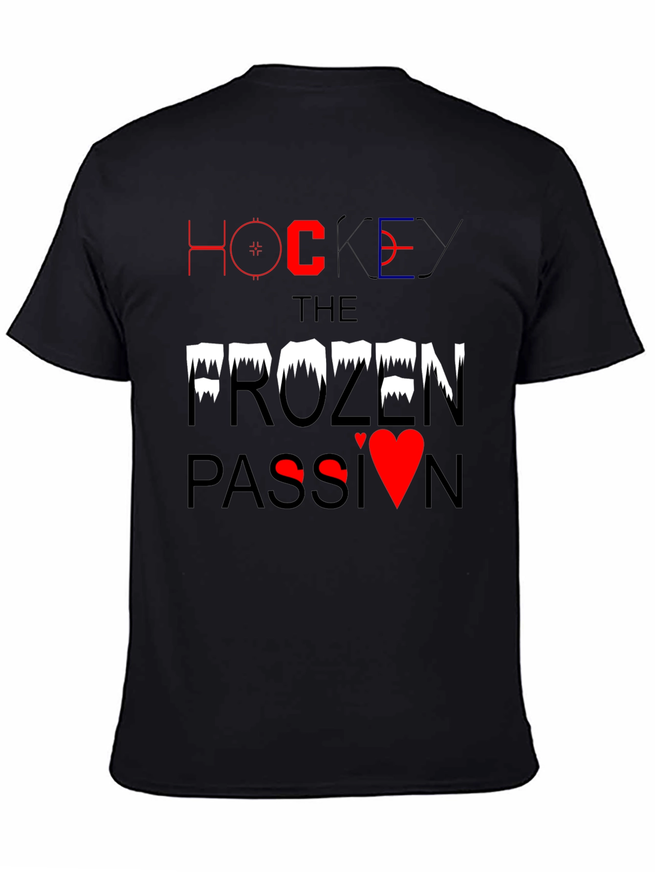 Black Hockey Frozen Passion T-Shirt view 4