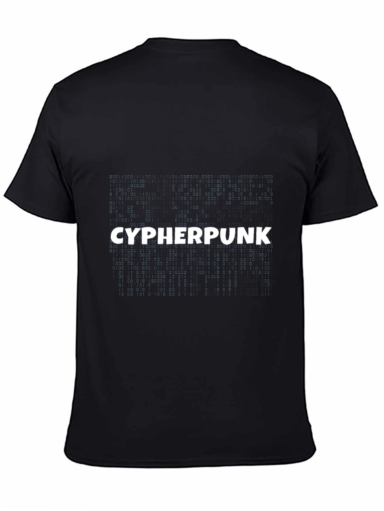 Black Cypherpunk Black T-Shirt view 4