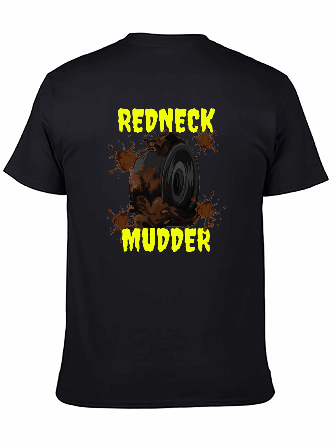 Black Redneck Mudder Graphic Tee view 4