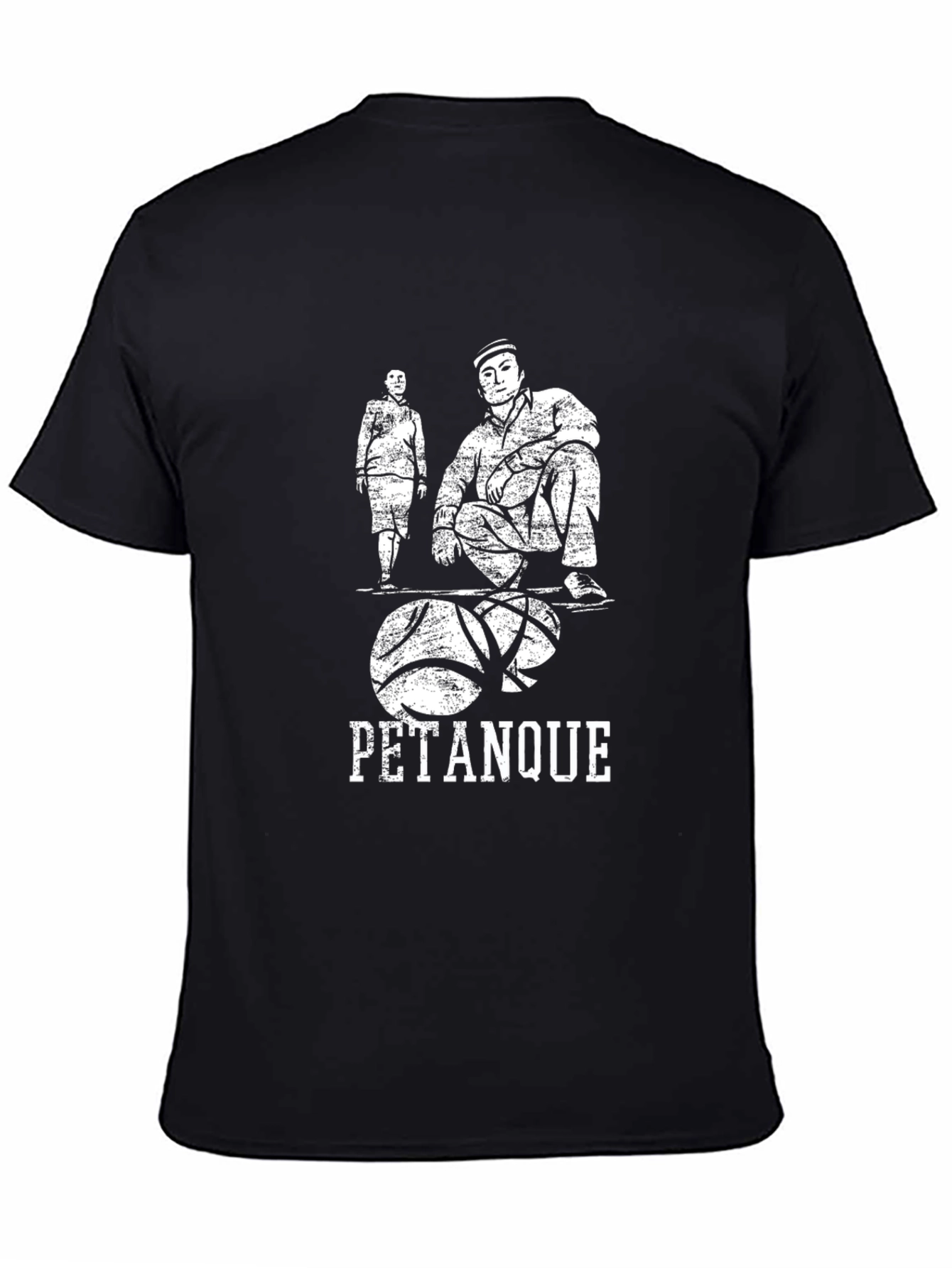 Pétanque Graphic Tee - Casual Black T-Shirt - 4