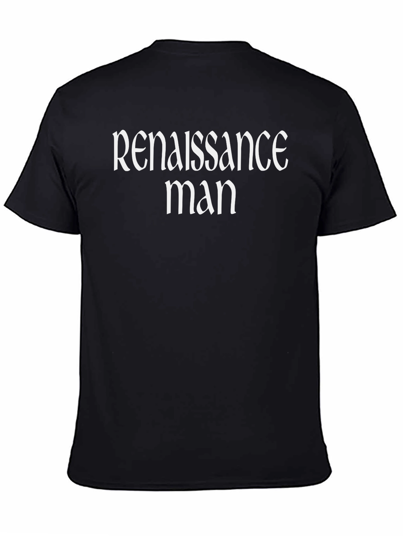 Black Renaissance Man Black T-Shirt Graphic Tee view 4