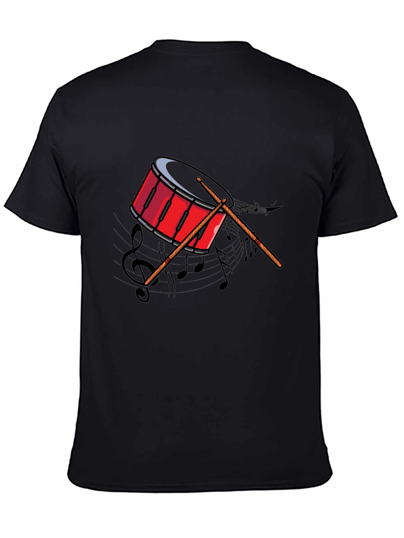 Drum Graphic Tee - Music Lover's T-Shirt - 4