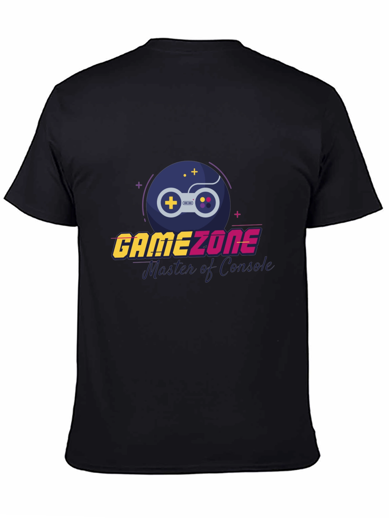 Black Game Zone T-Shirt - Gamer Style view 4