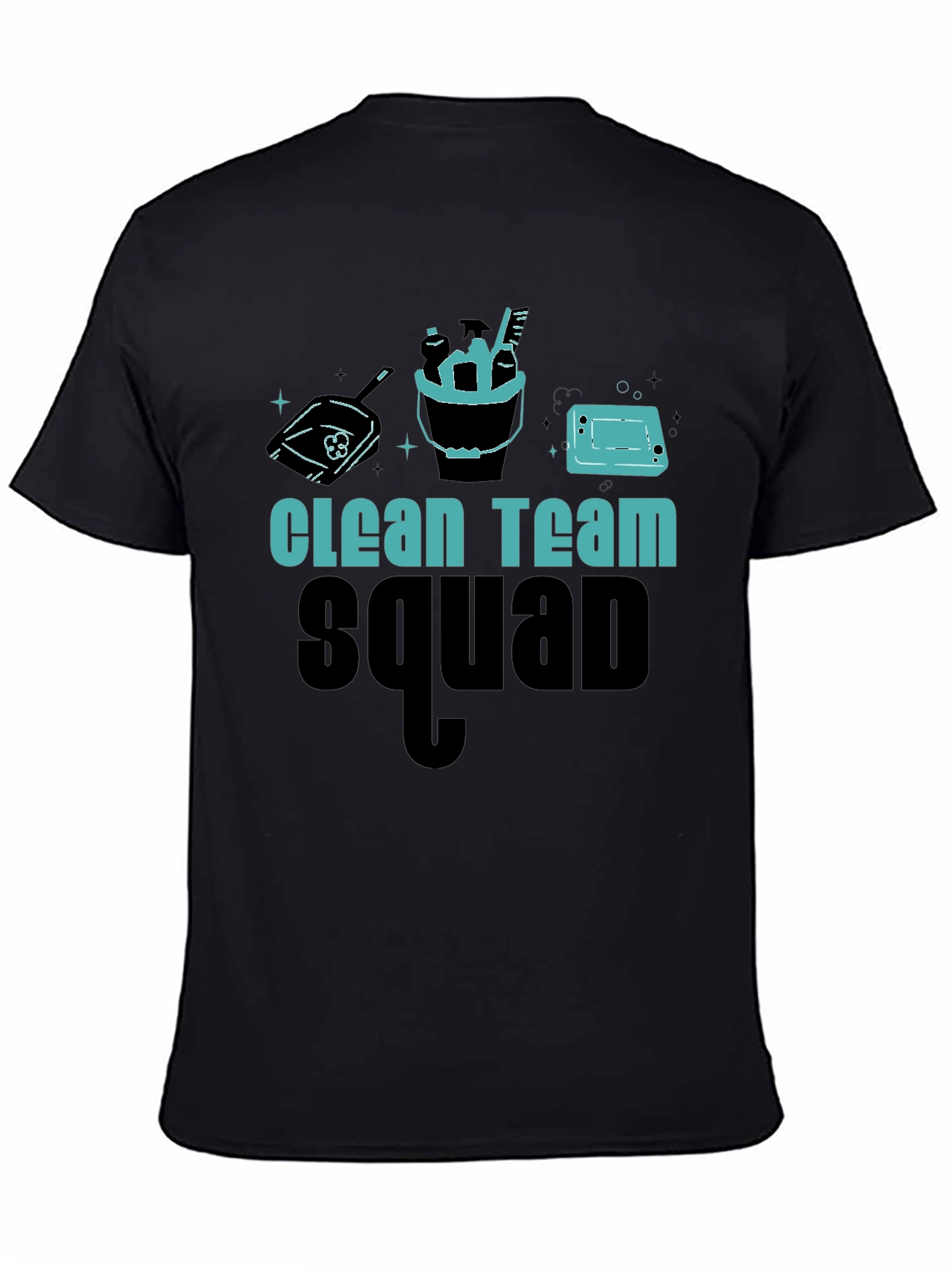 Clean Team Squad Black T-Shirt - 4