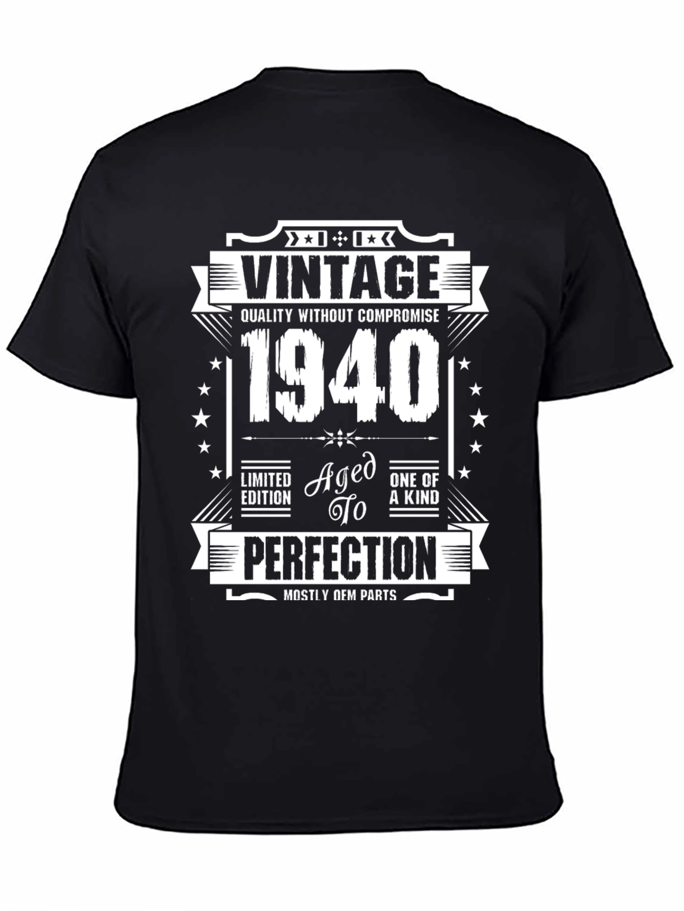 Vintage 1940 Aged to Perfection T-Shirt - 4