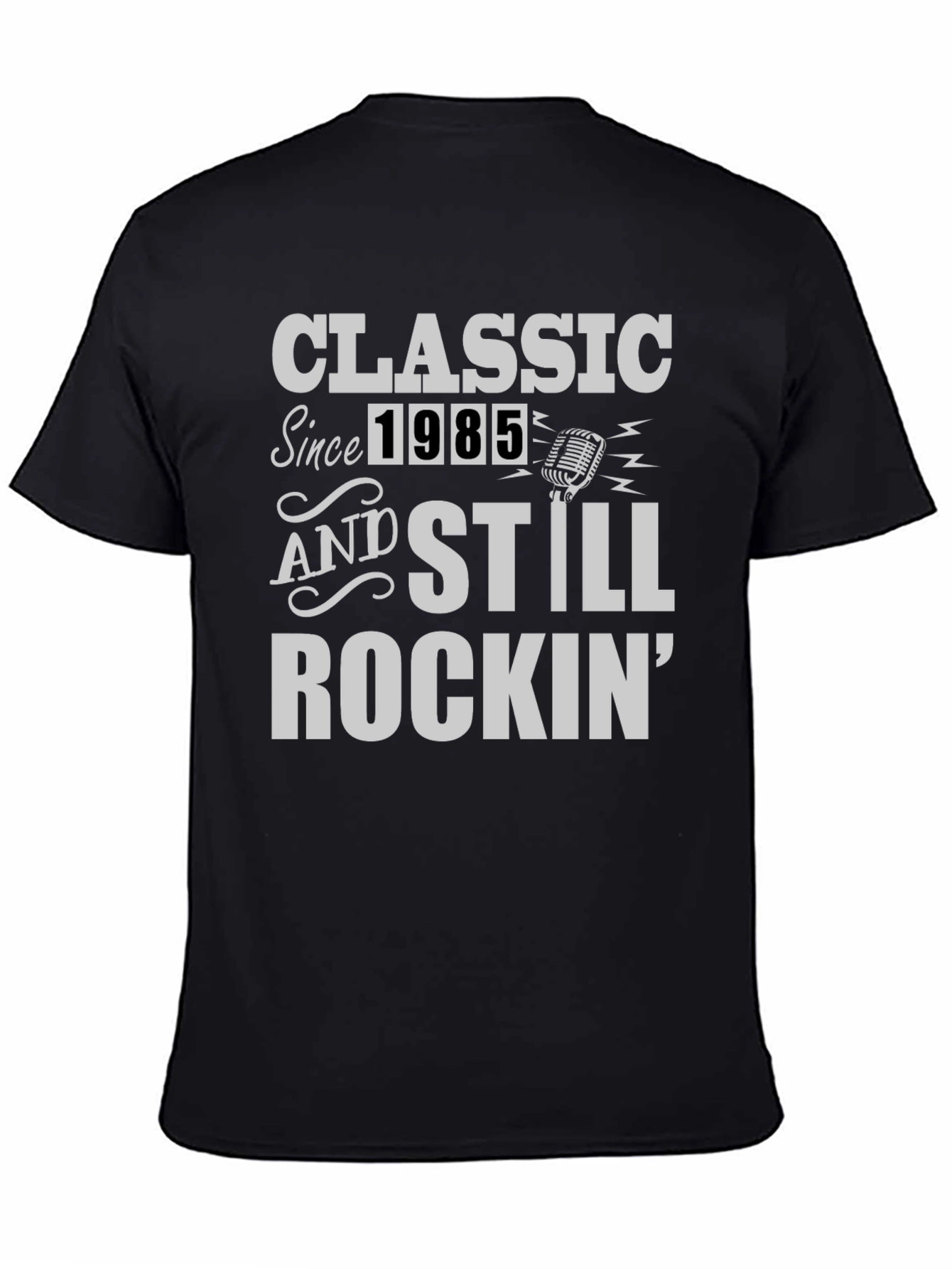 Black Classic Since 1985 Graphic T-Shirt view 4